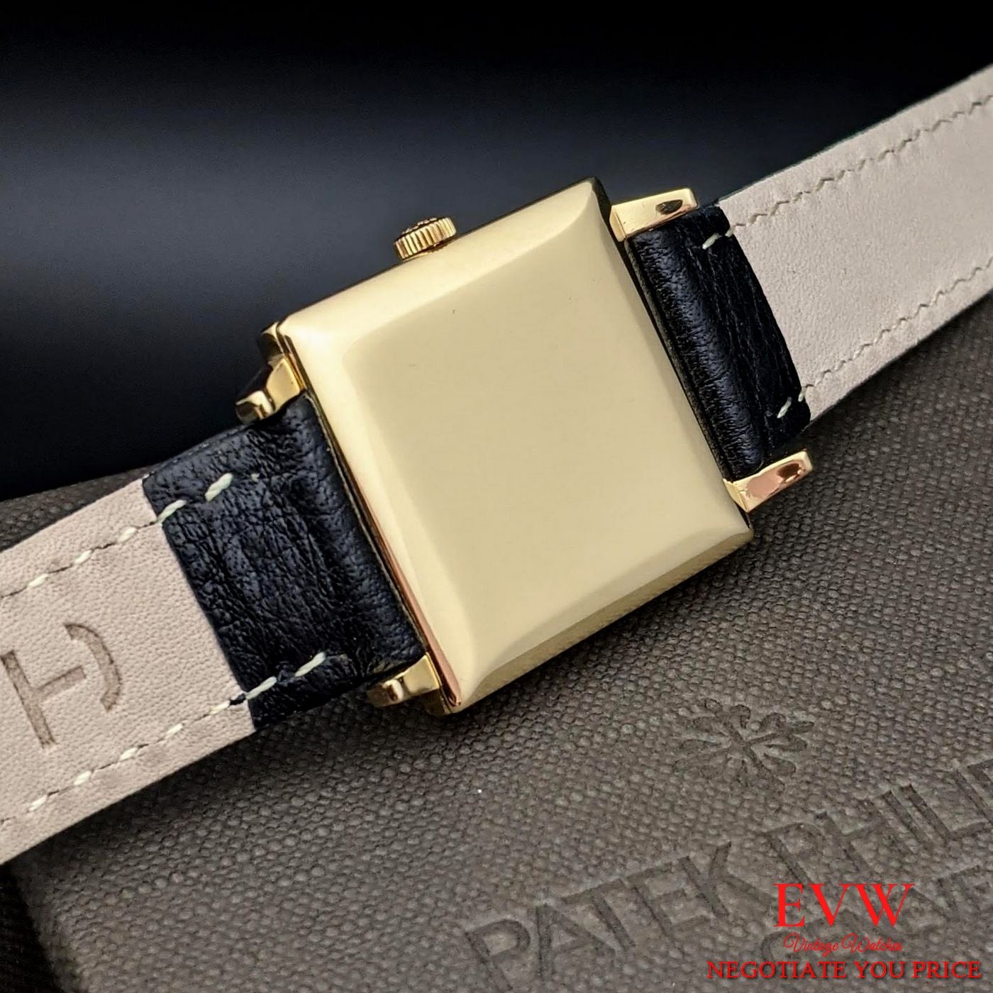 vintage watch Patek Philippe Square 18k Gold ref 3406 - cal 23-300
