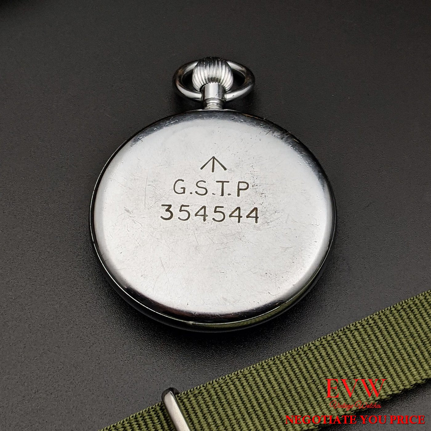 Pocket Watch Jaeger-LeCoultre British Army WWII Military G.S.T.P