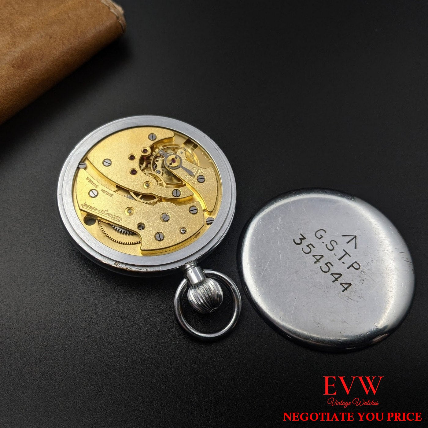 Pocket Watch Jaeger-LeCoultre British Army WWII Military G.S.T.P