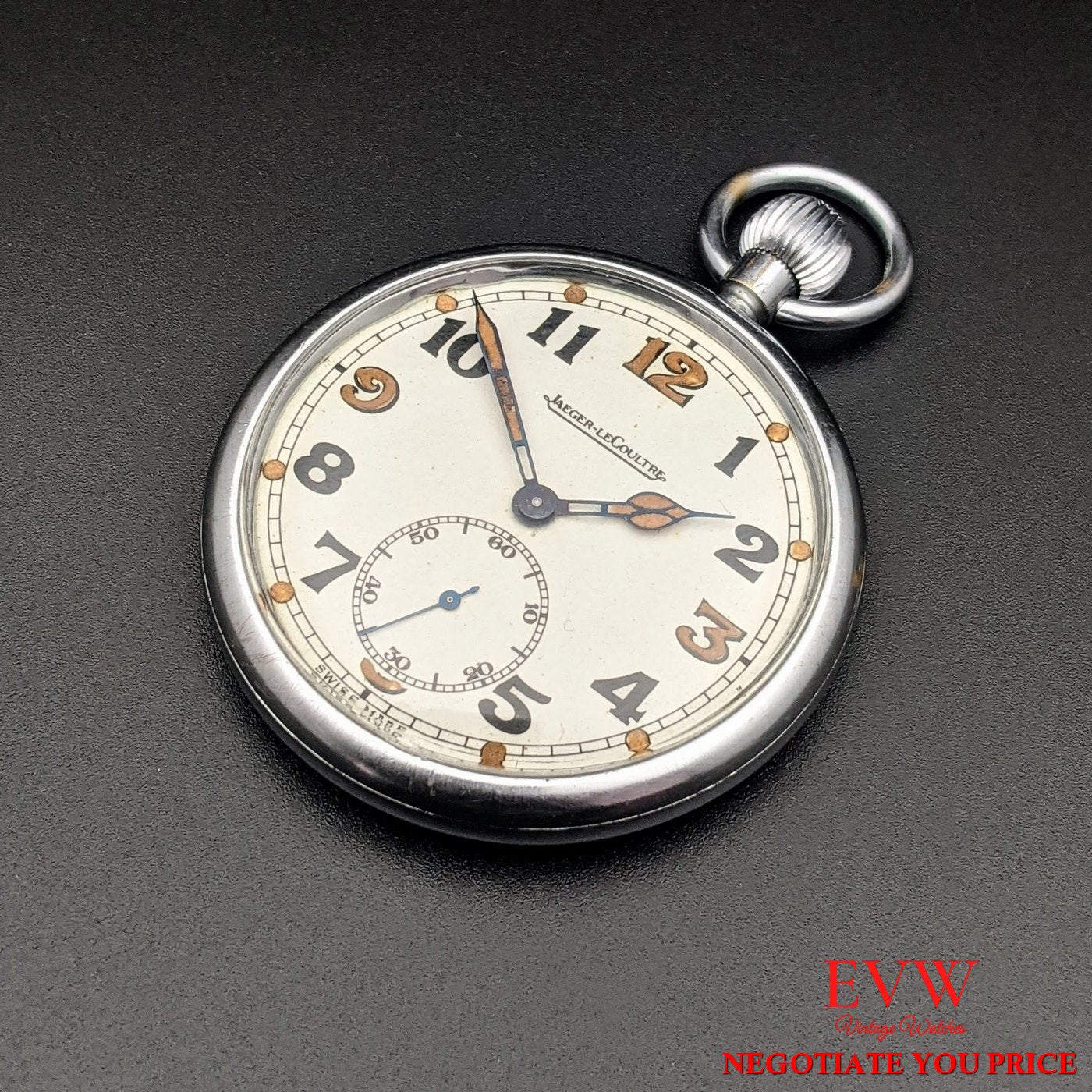 Pocket Watch Jaeger-LeCoultre British Army WWII Military G.S.T.P