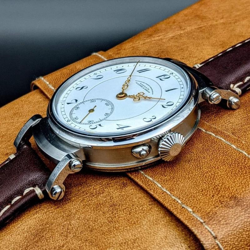 A. Lange & Söhne DUF "Deutsche Uhrenfabrikation" Glashutte  Antique 1916 Marriage Watch