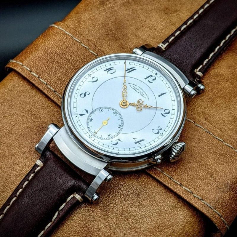 A. Lange & Söhne DUF "Deutsche Uhrenfabrikation" Glashutte  Antique 1916 Marriage Watch