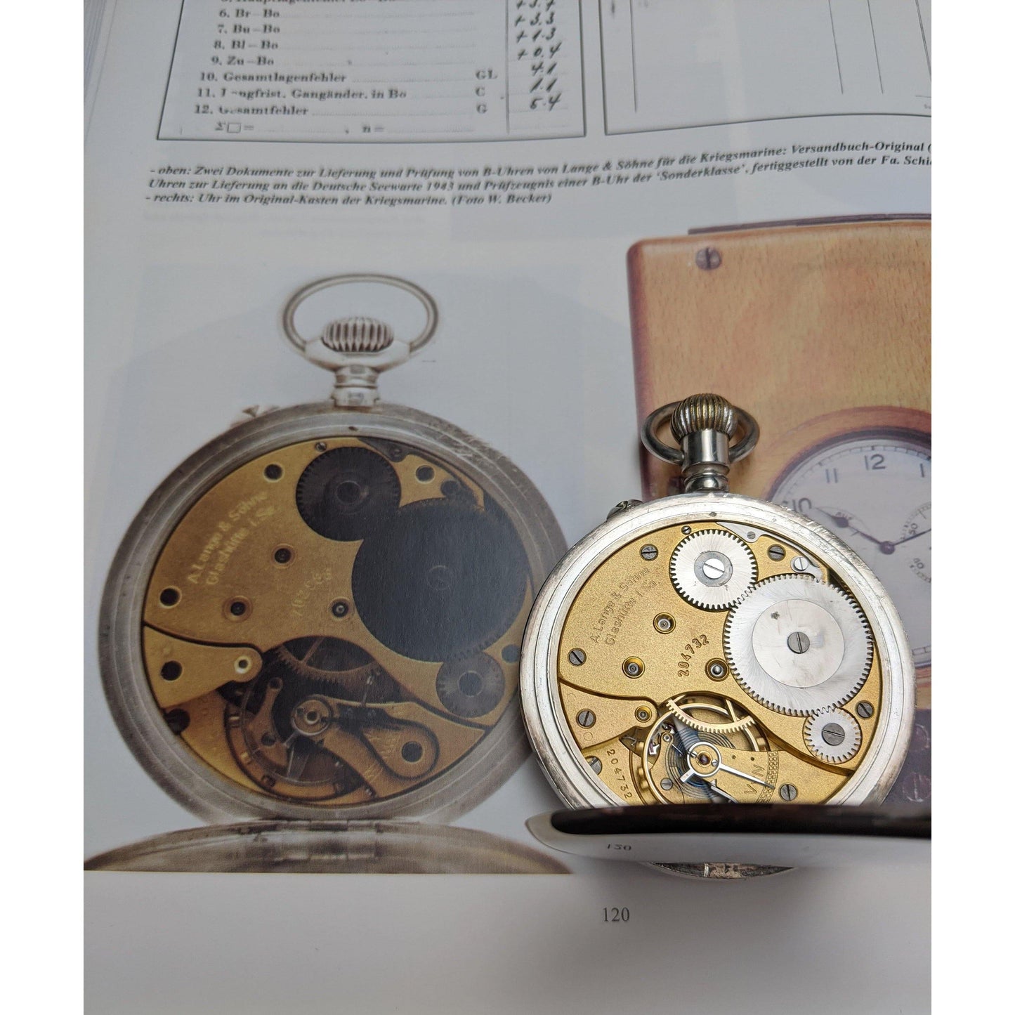 A. Lange & Söhne Pocket Watch WW II Military U Boat B-Uhr 1945