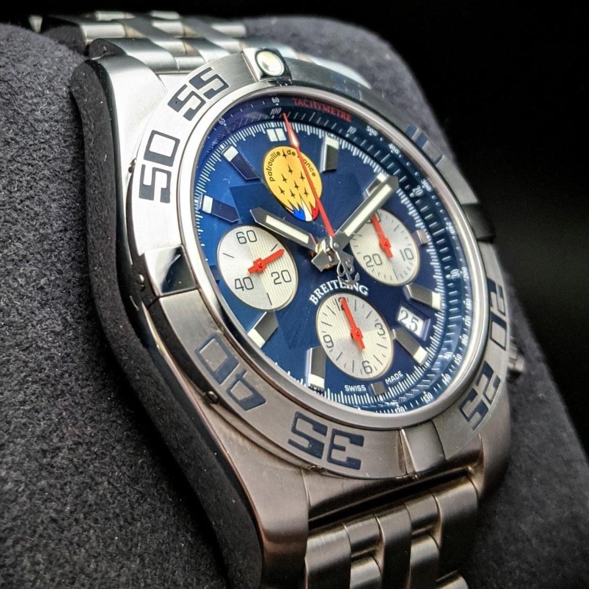 Breitling Watch Patrouille De France Limited 600 pcs - Chronomat 44 - AB0110