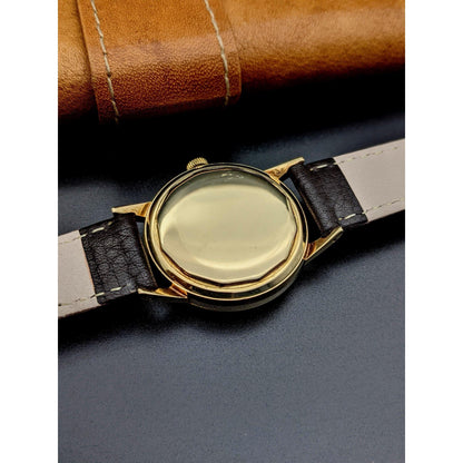 Eterna 14K Gold Chronometer Eterna-Matic BRIKS CHALLENGER Vintage Watch 1957