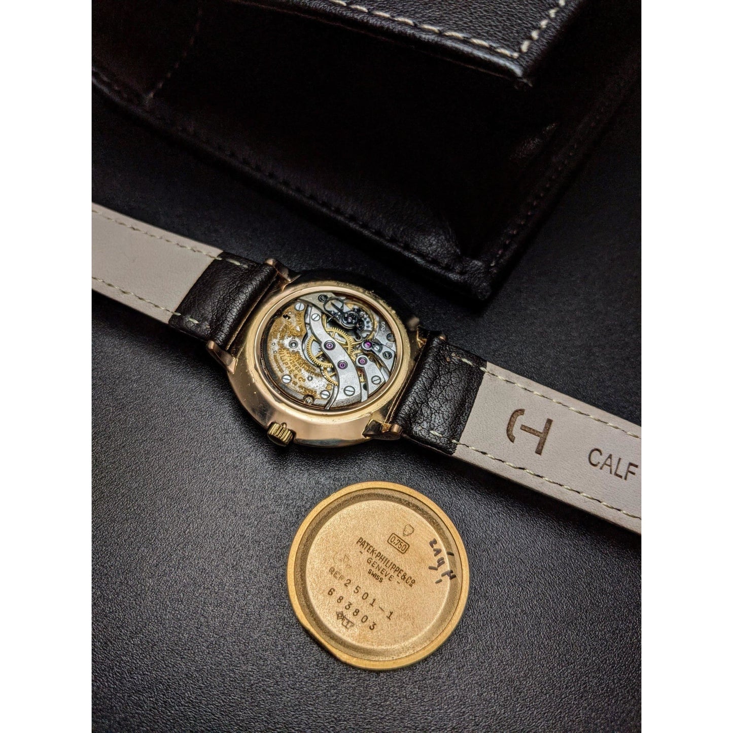 Patek Philippe Calatrava from 1954 with unique 18K Rose Gold case / Documents - E-V-W.com