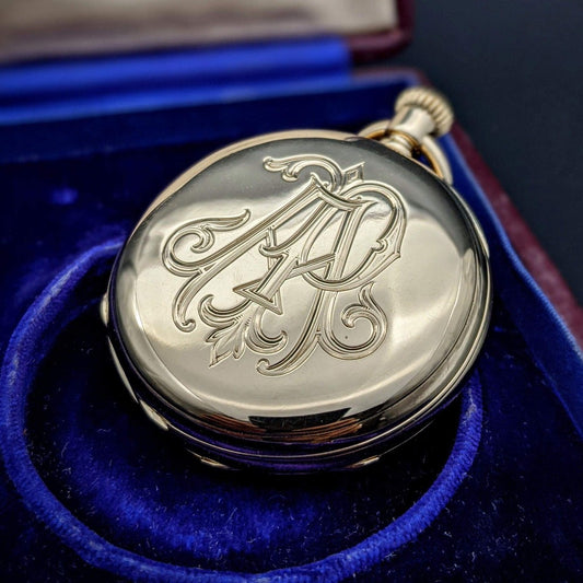Antique Patek Philippe 18k Gold Pocket Watch 1877