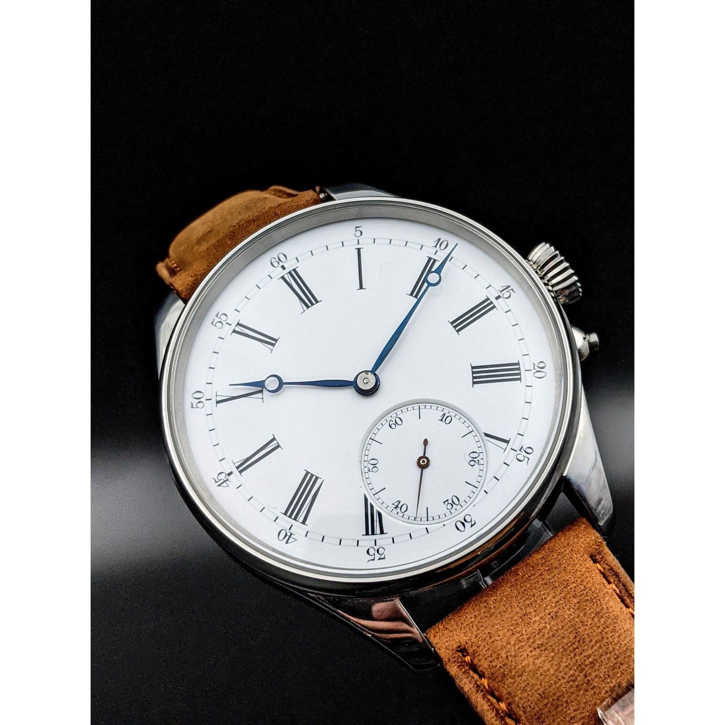 Rare Pocket Watch Conversion / Big Watch 48mm / Serviced - E-V-W.com