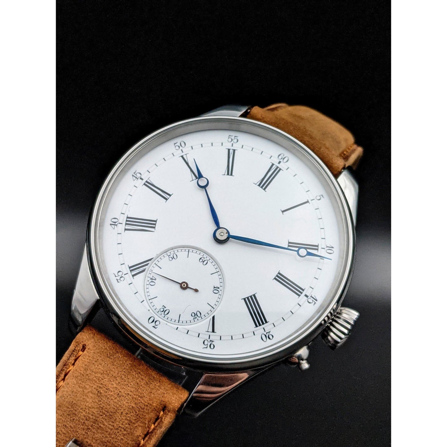 Rare Pocket Watch Conversion / Big Watch 48mm / Serviced - E-V-W.com