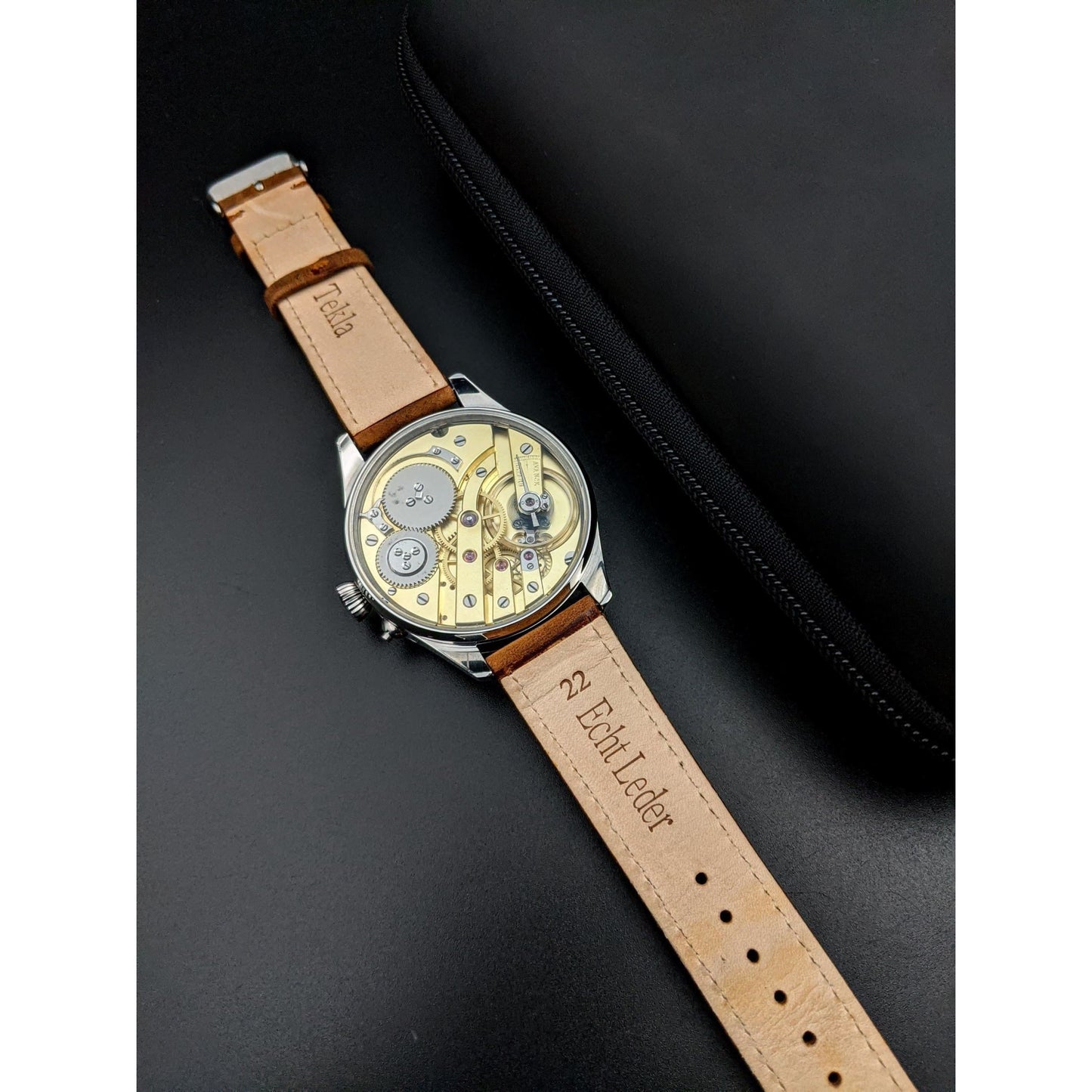 Rare Pocket Watch Conversion / Big Watch 48mm / Serviced - E-V-W.com