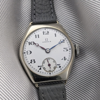 103 Years Old Omega Antique 1923 Watch / Cal 26.5 SOB Movement / Serviced vintage watch