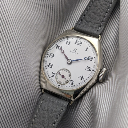 103 Years Old Omega Antique 1923 Watch / Cal 26.5 SOB Movement / Serviced vintage watch