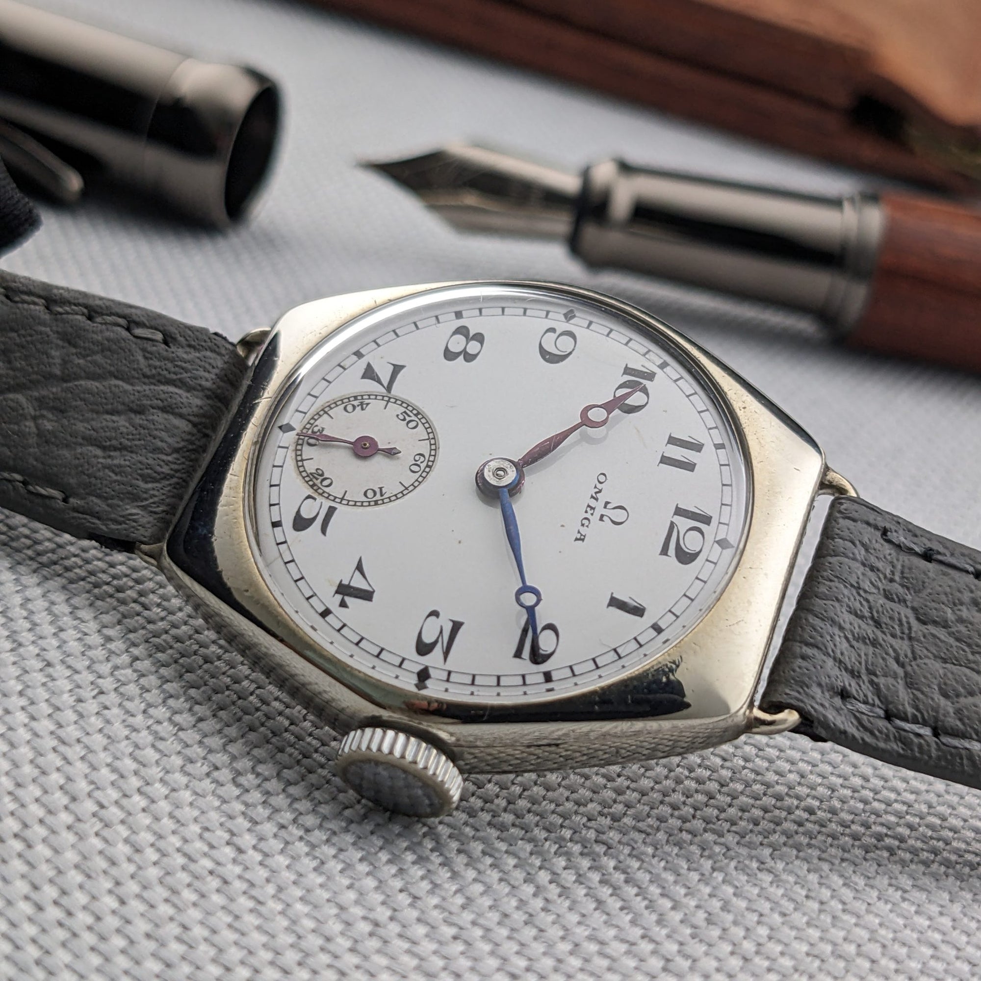 103 Years Old Omega Antique 1923 Watch / Cal 26.5 SOB Movement / Serviced vintage watch