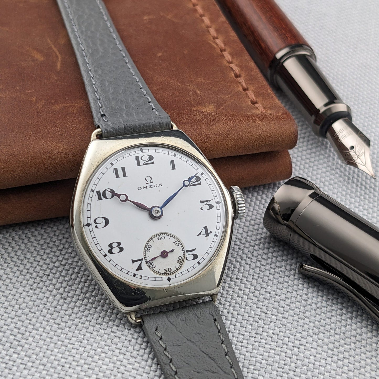 103 Years Old Omega Antique 1923 Watch / Cal 26.5 SOB Movement / Serviced vintage watch
