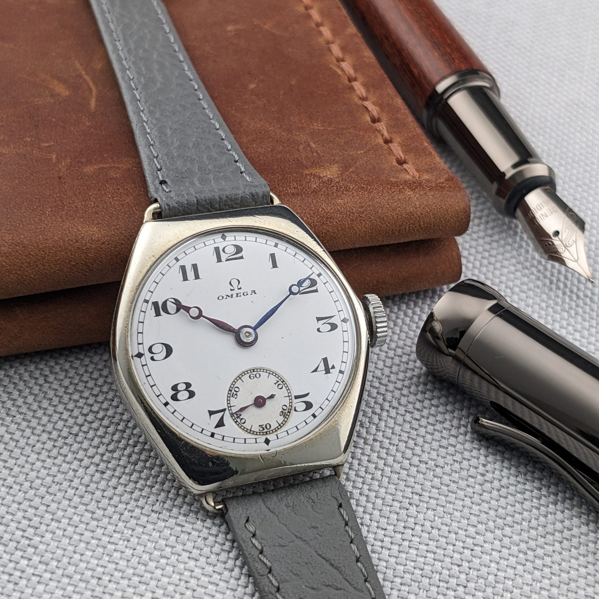 103 Years Old Omega Antique 1923 Watch / Cal 26.5 SOB Movement / Serviced vintage watch