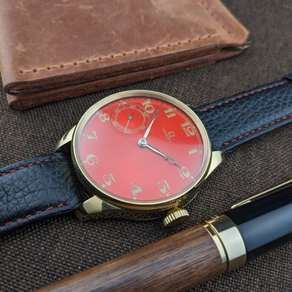 108 Years Old Antique Omega pocket Watch Movement / Antique Gilded Cal 19LB Movement / Serviced dial