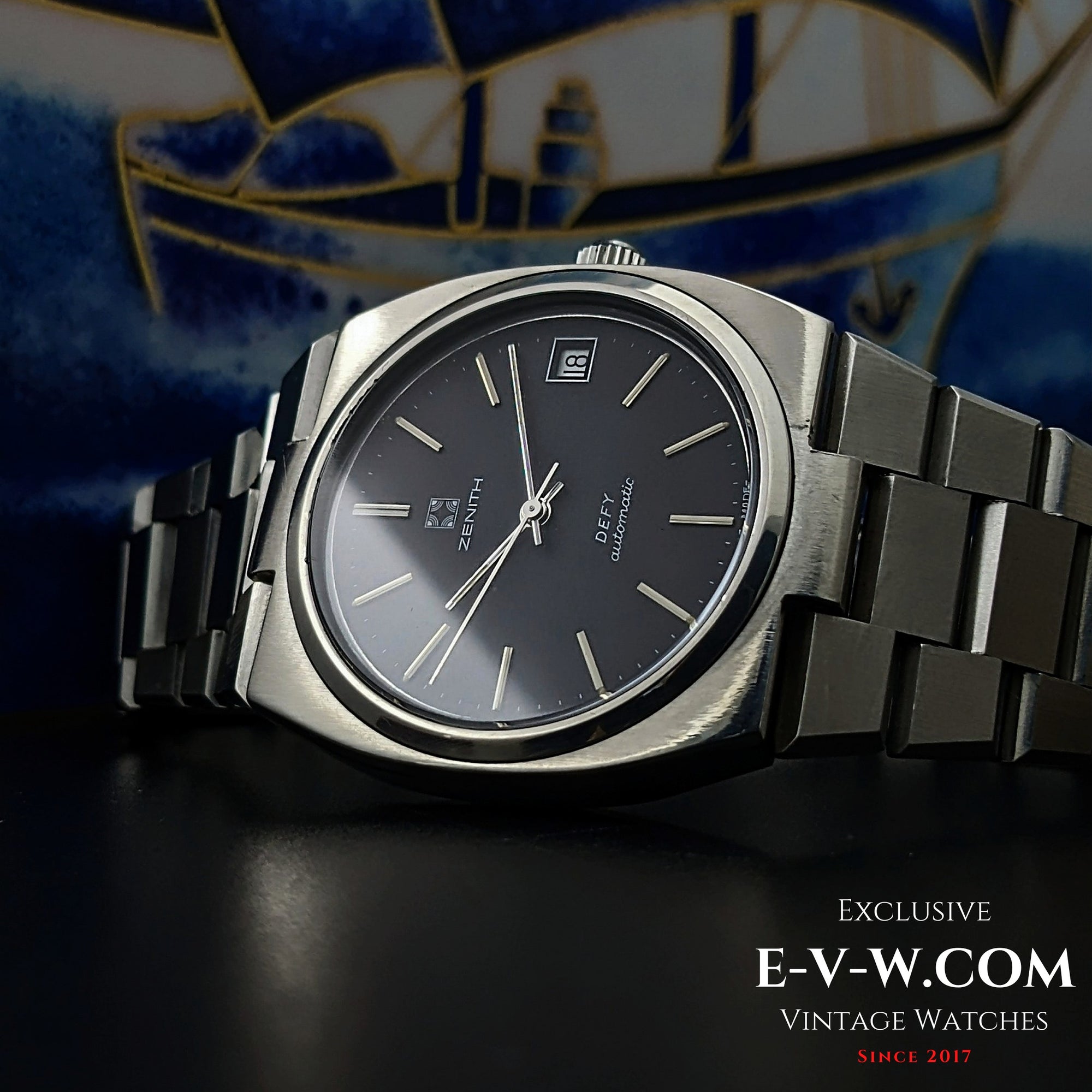زينيث ديفاي أوتوماتيك سيرف | المرجع 02.0360.380 | عيار 2572PC | عتيق من السبعينات | مجدد