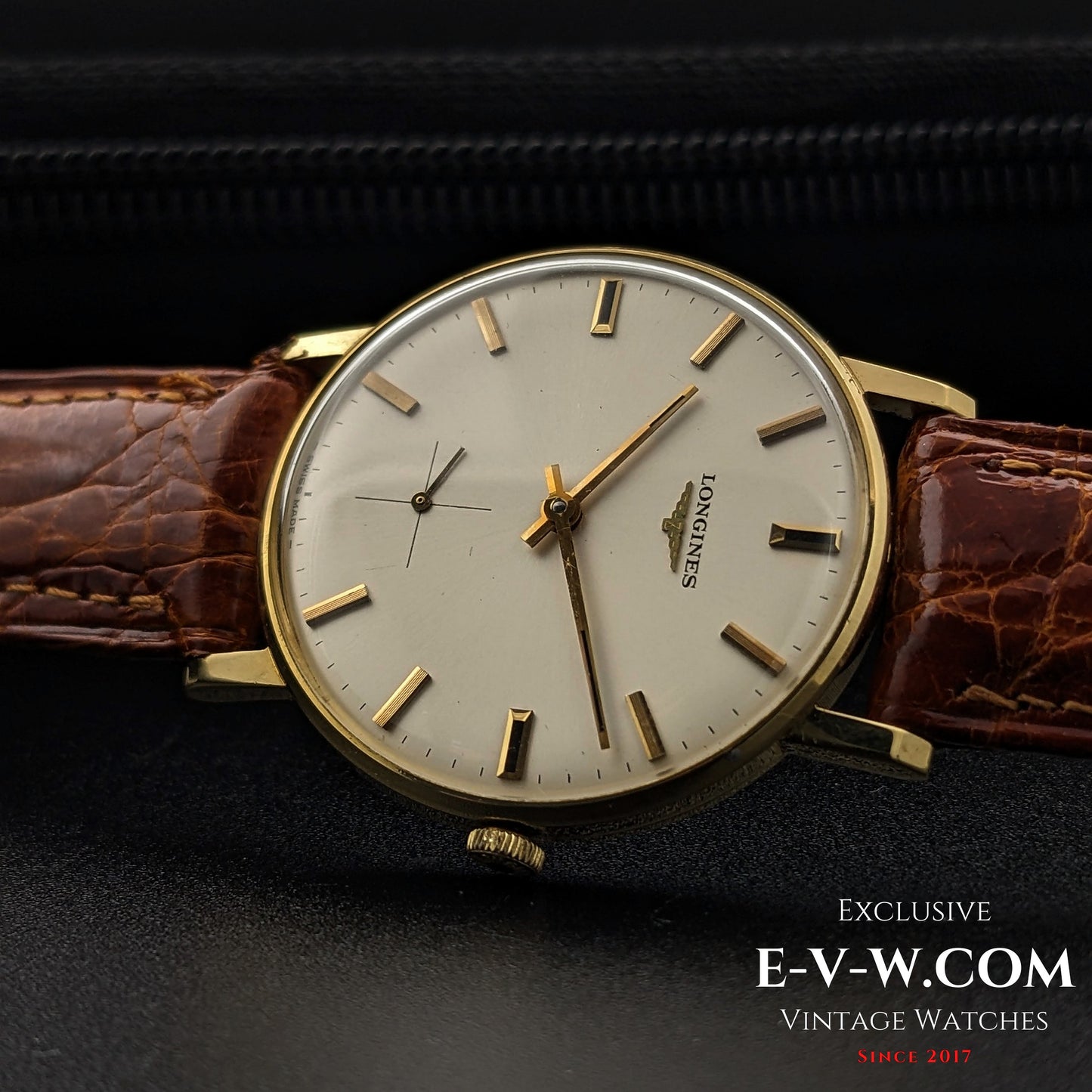 55 Years Old Vintage Longines Classic / 18K solid Gold / Cal. 490 / Vintage 1969