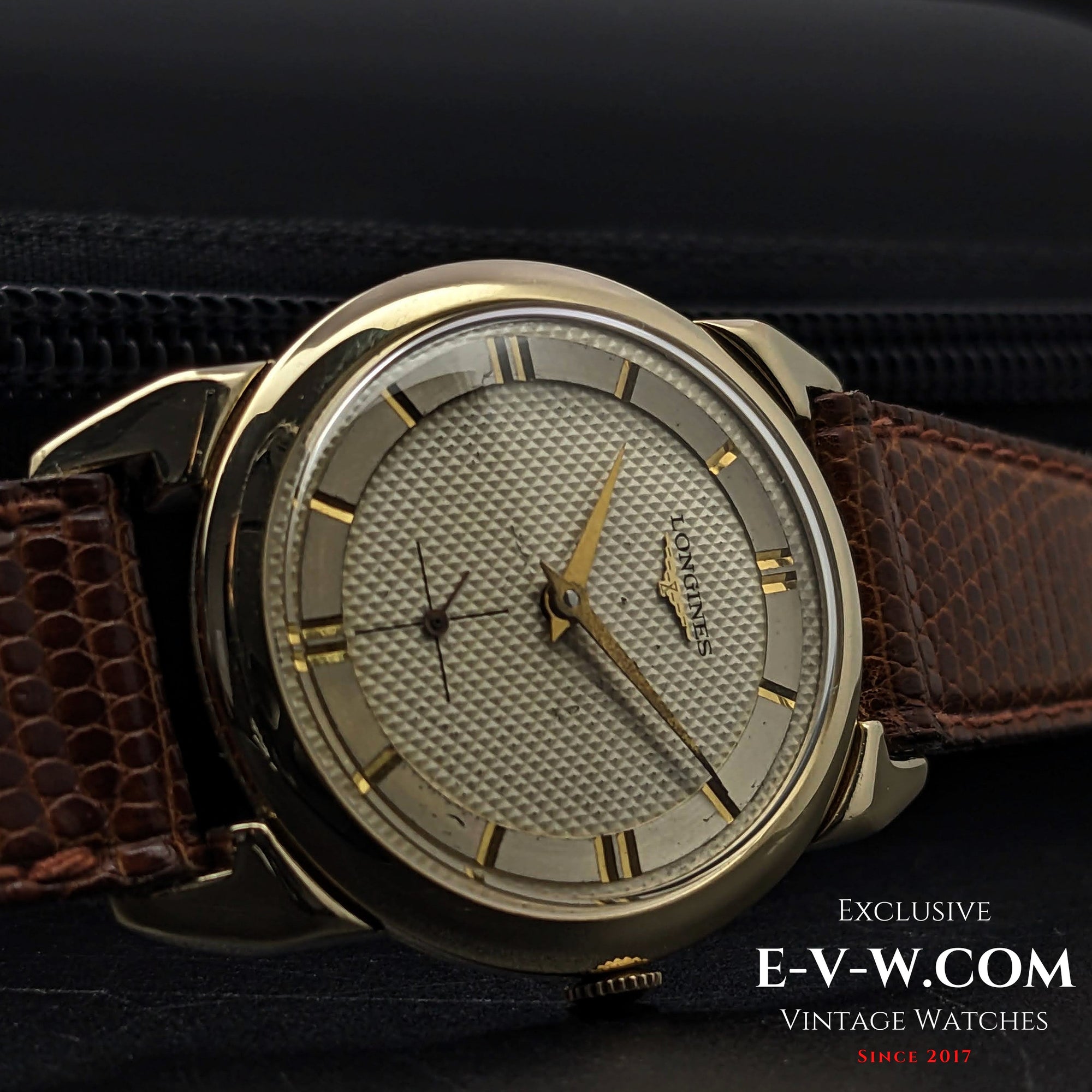 74 Years Old Vintage Longines Spider lugs / honeycomb dial / Steel Gold / Cal. 23Z / Vintage 1950