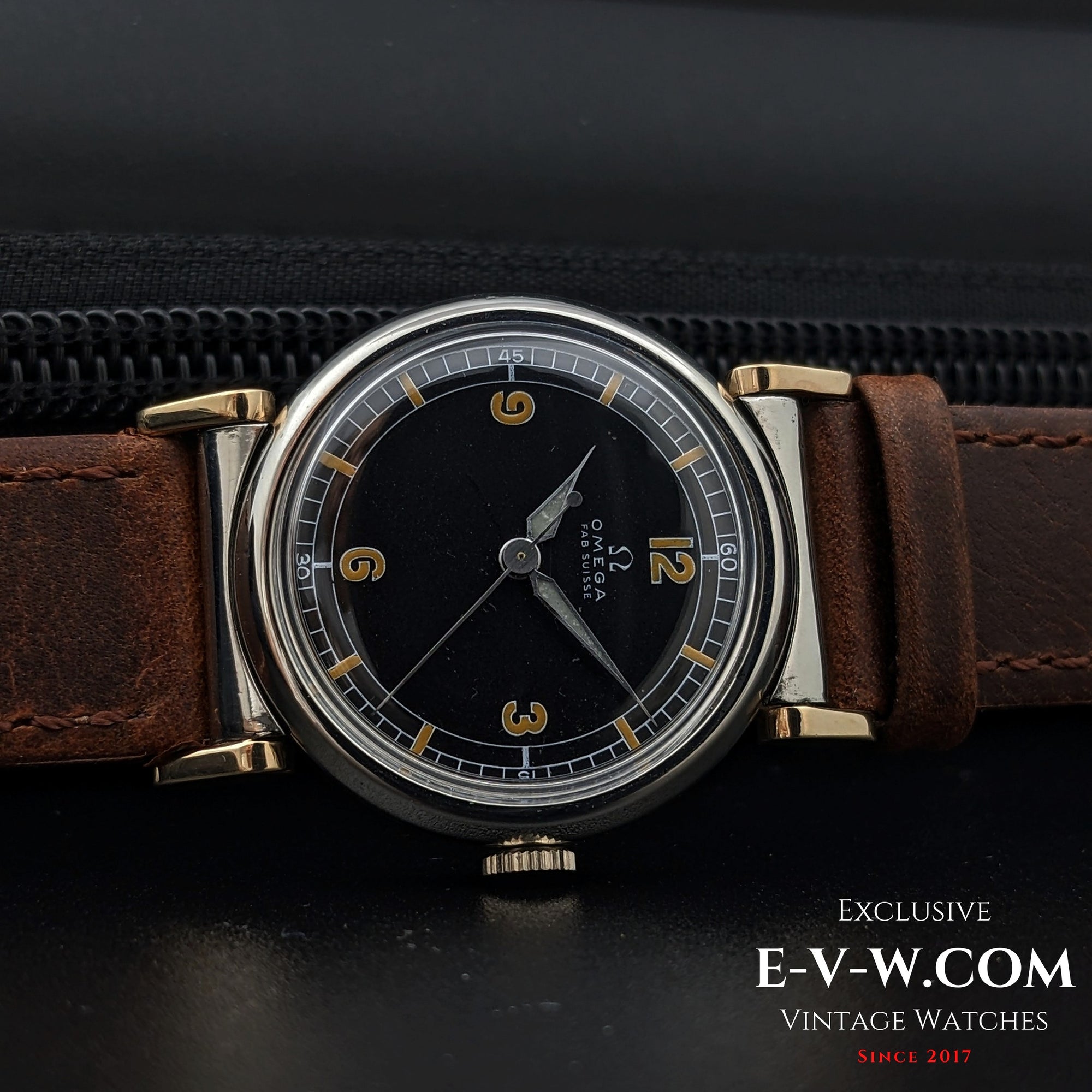 89 Very Rare Omega Medicus Scarab Art Deco / Steel-Gold / Cal. 23.4SC Vintage 1935
