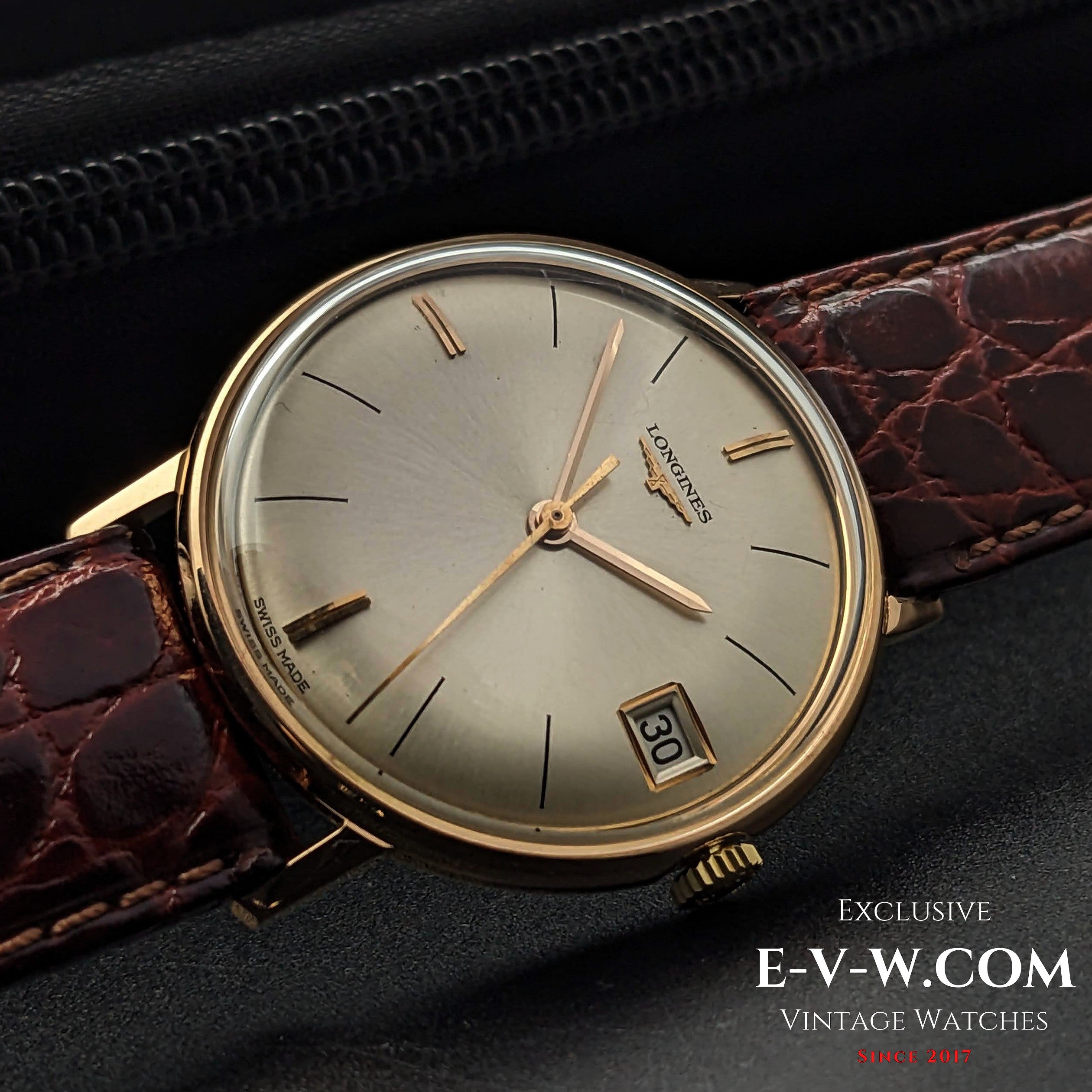 57 Years Old Vintage Longines Classic Calatrava 18k Gold Cal