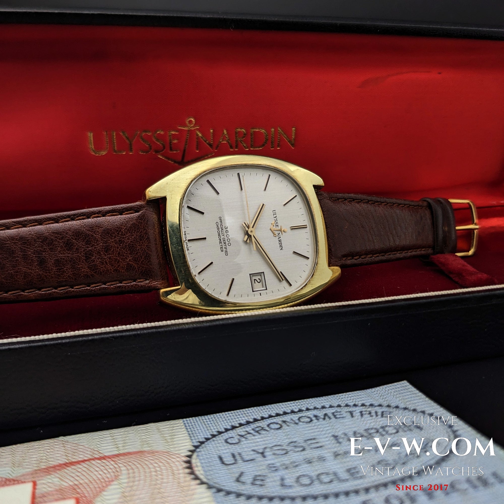 54 Jahre alter Vintage-Chronometer Ulysse Nardin 36000 Automatik, offiziell zertifiziert, Kaliber NB11QU, aus den 1970er Jahren