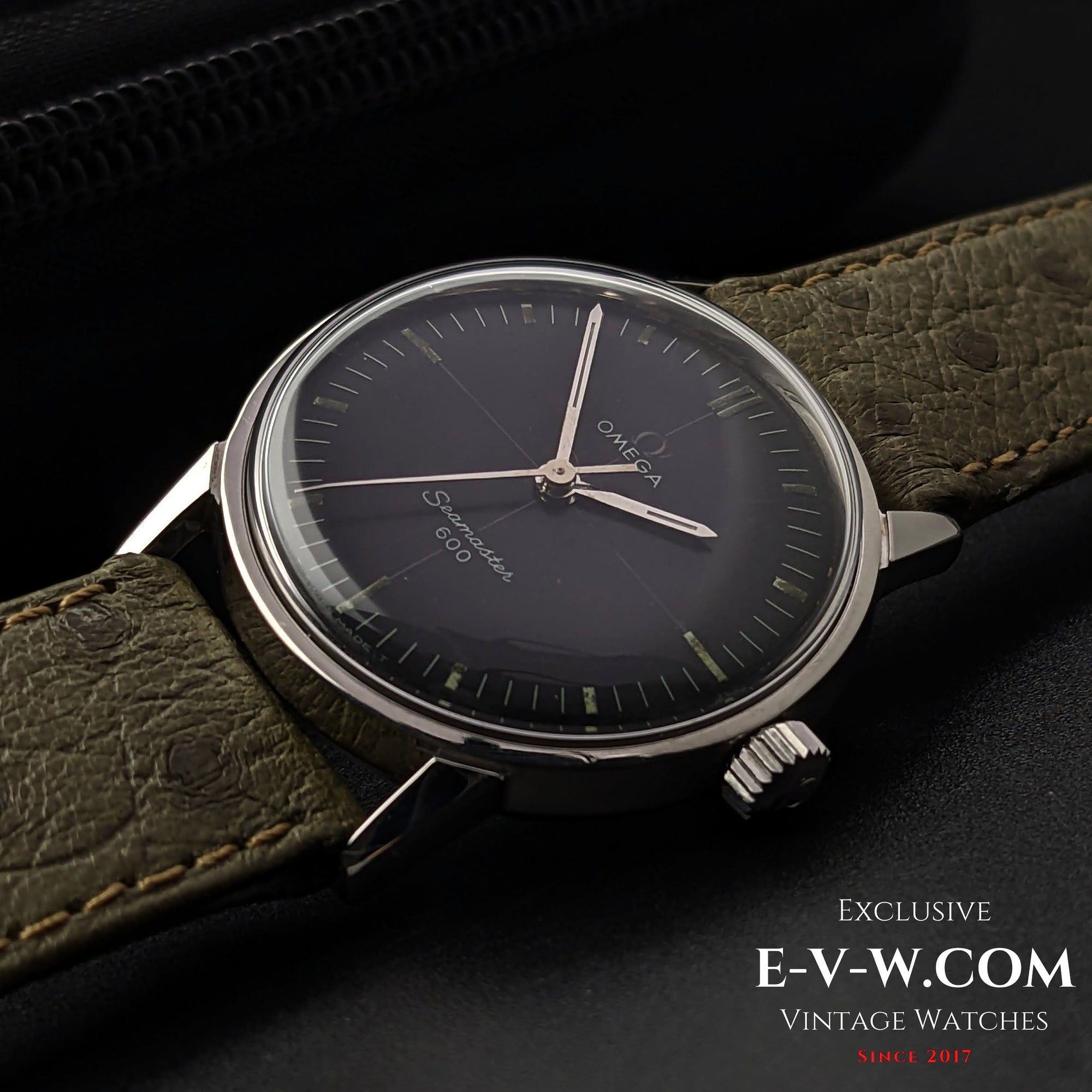 Montre Omega Seamaster 600 Cross Hair vintage rare de 57 ans / Réf. 135.012 / Cal. 601 / Année 1966