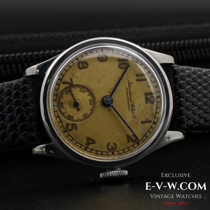 87 Years Old Vintage IWC Schaffhausen WWII / rare screw back case / Cal. 83 / Vintage 1937