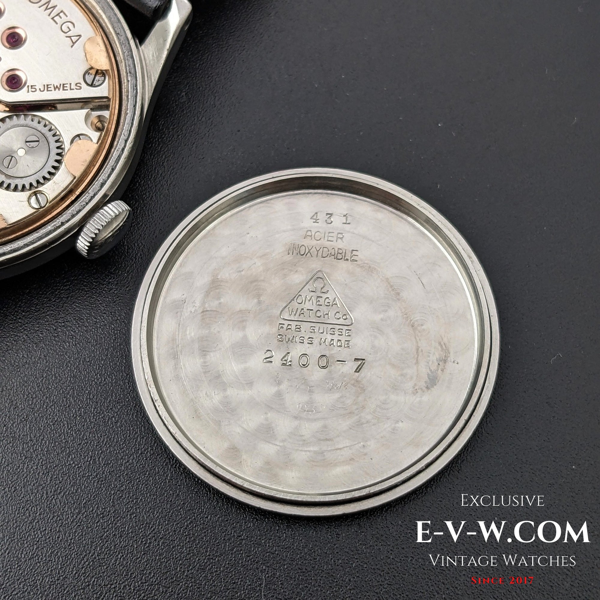 80 Years Old Vintage Omega SUVERAN WWII Ref. 2400-7 / Cal. 30T2PC Vintage 1944