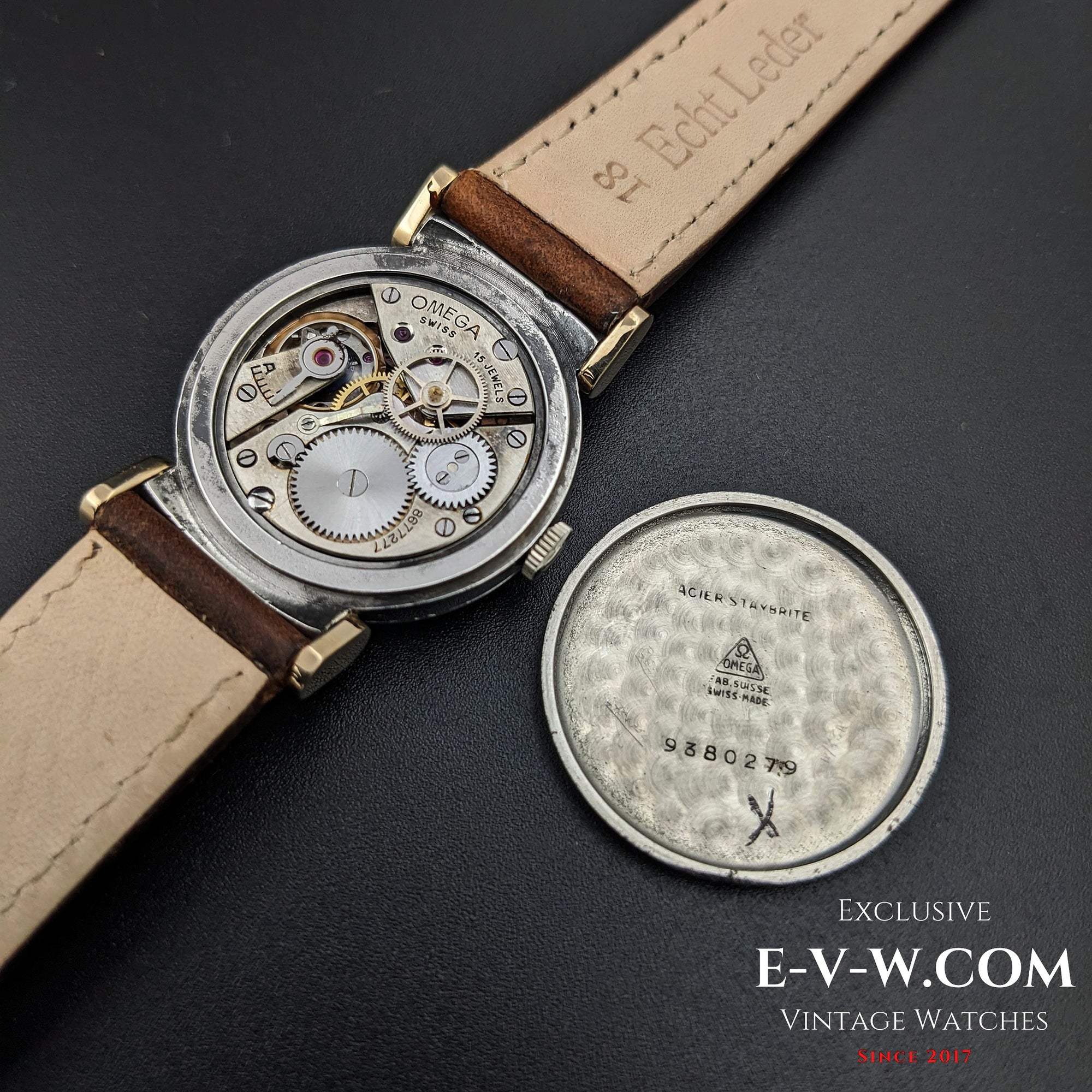 89 Very Rare Omega Medicus Scarab Art Deco / Steel-Gold / Cal. 23.4SC Vintage 1935