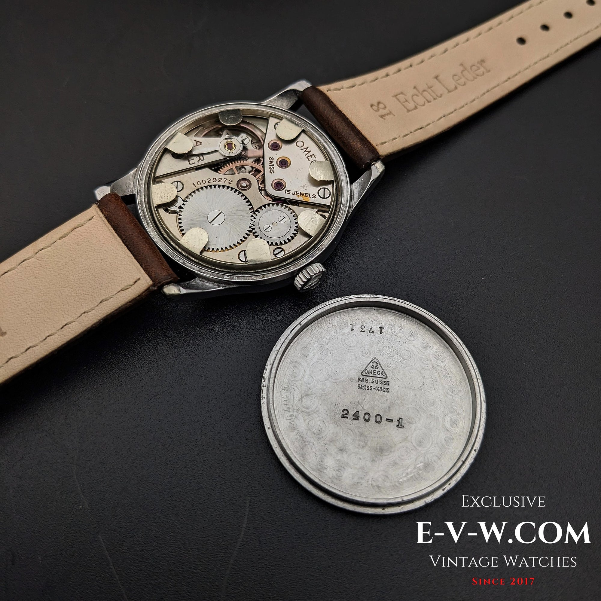 80 Vintage Omega WW II Ref. 2400-1 / Cal. 30T2 PC Vintage 1944