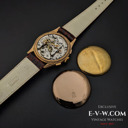 84 Vintage Chronographe SUISSE INCABLOC / 18K Pink Gold / Jumbo / Cal. Vintage 1940