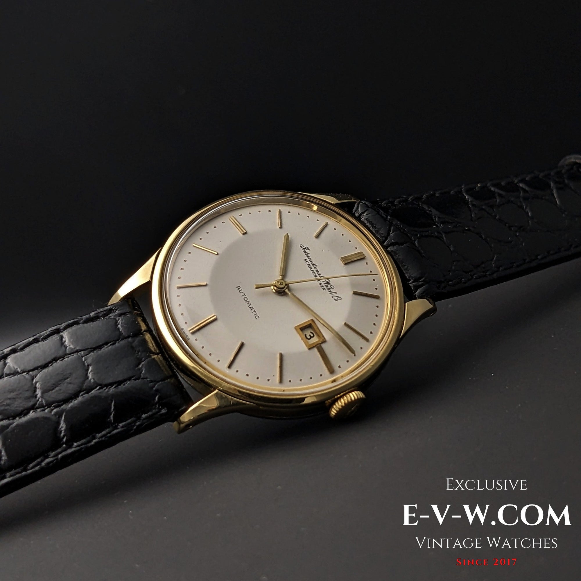 IWC Schaffhausen أوتوماتيك تاريخ | قرص Pie-Pan | مغطى بالذهب | عيار 8531 | قديم 1962 | خدمة 08/2025