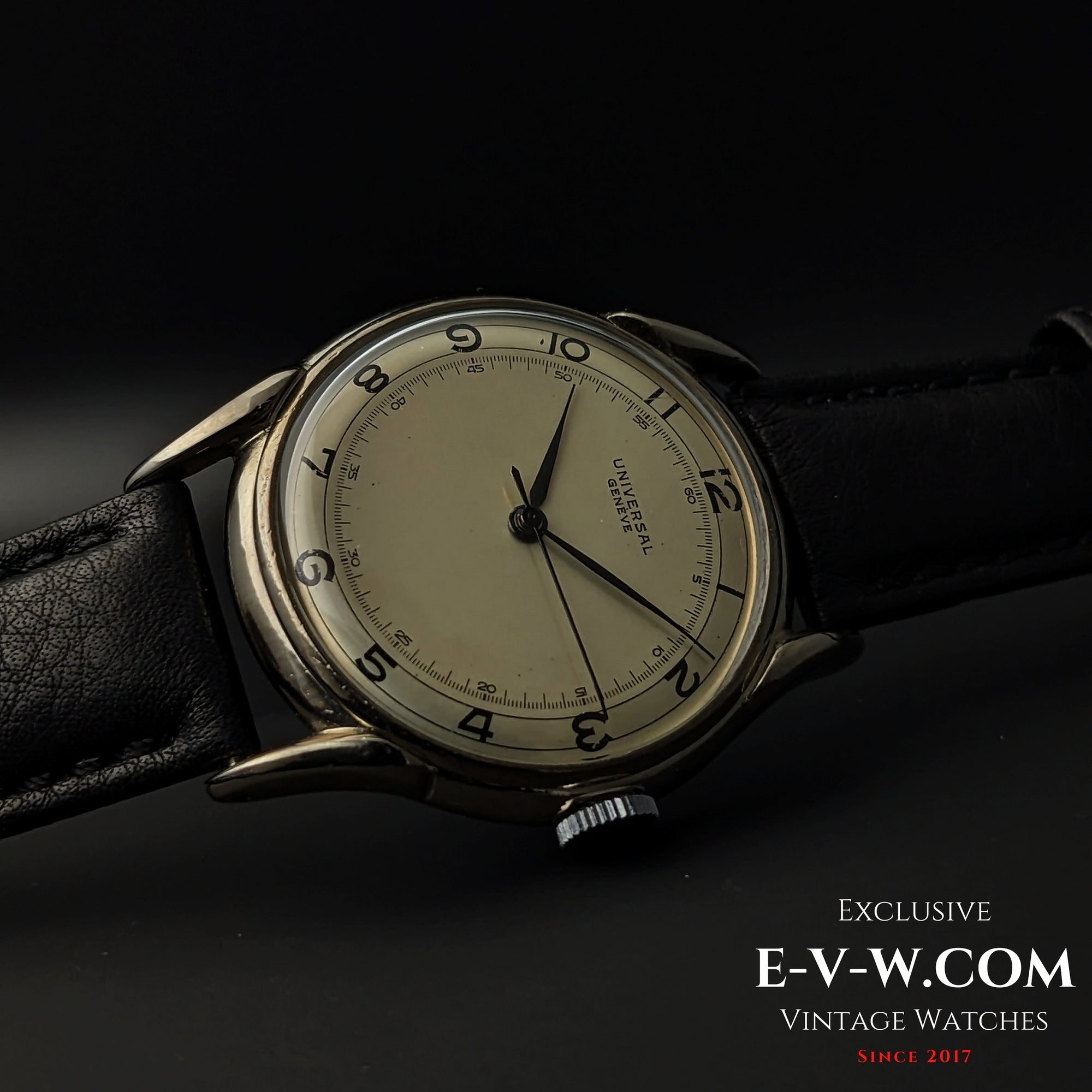 85 Years Old Vintage Universal Geneve unique spider lugs / Cal. 263 / Vintage 1940