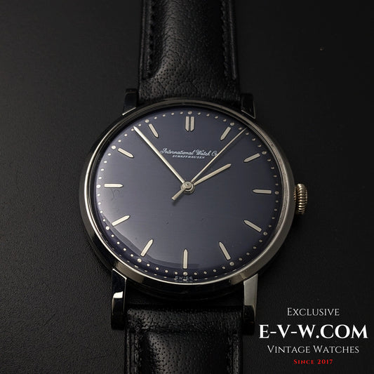 59 Years Old Vintage IWC Schaffhausen Classic / Original Blue Colored Dial / Cal. 89 / vintage 1965