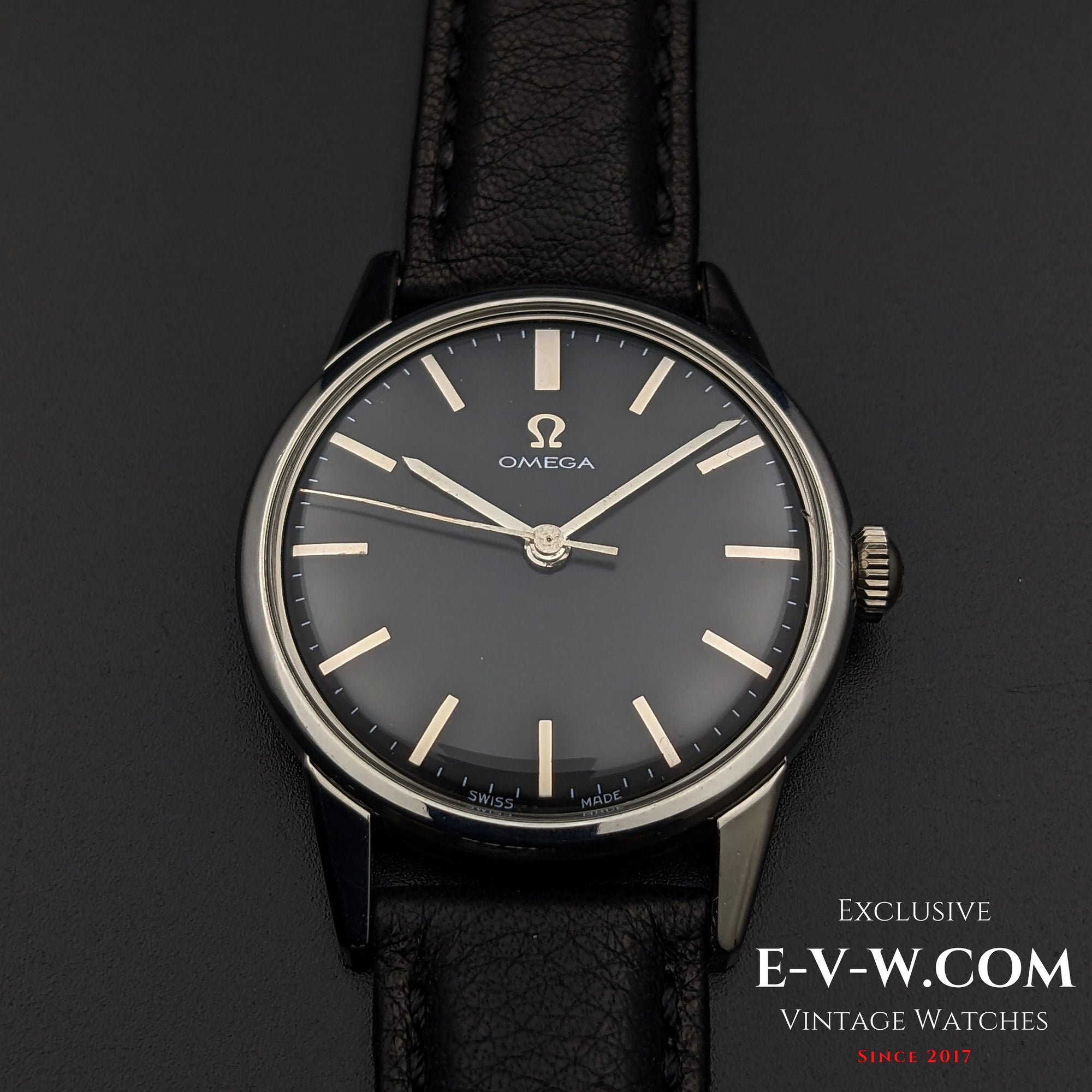 62 Years Old Vintage Omega Black / Ref 14392-61SC / Cal. 286 (30T2) / Vintage 1962