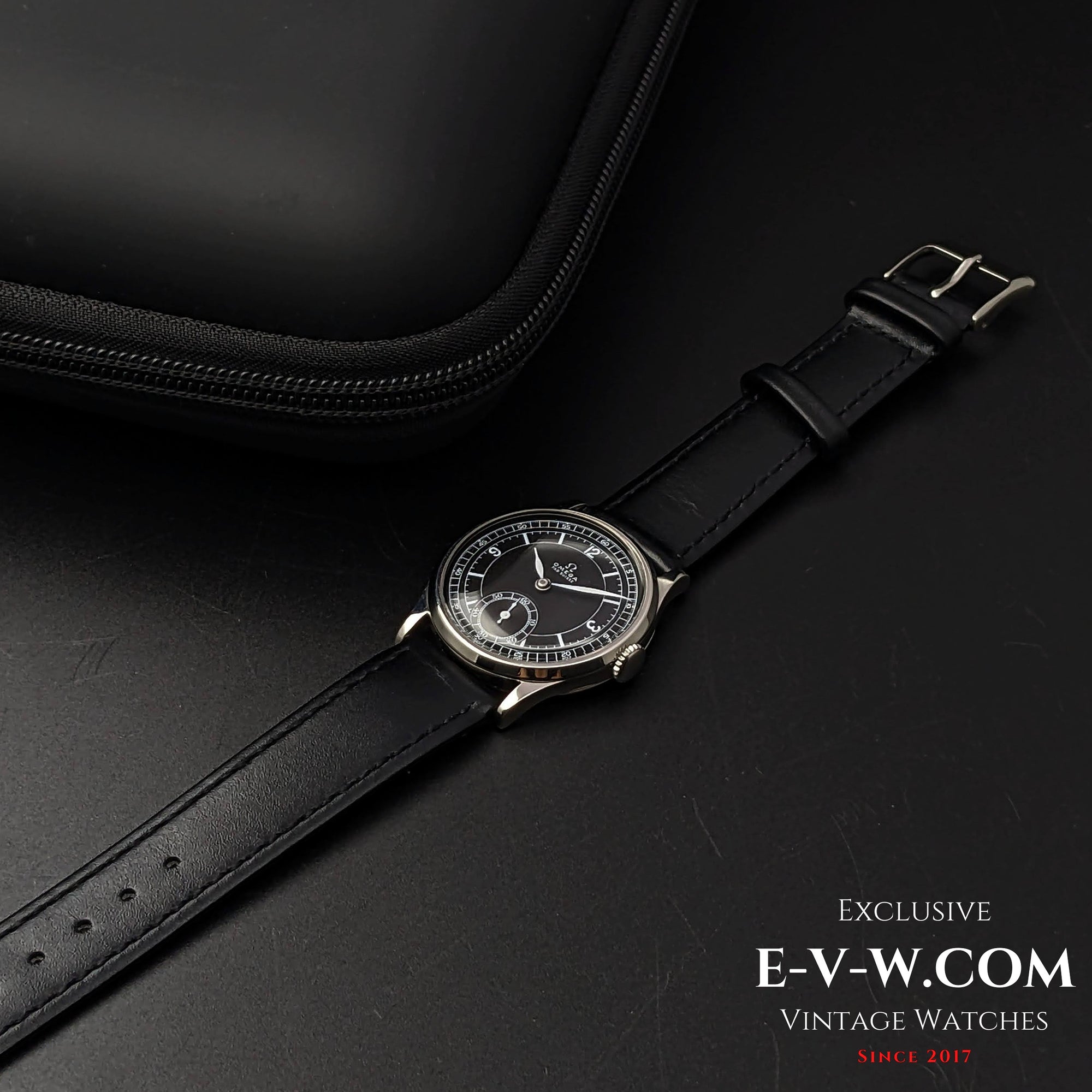 88 Years Old Vintage Omega FAB SUISSE / Black Dial   / Cal.26.5SOBT2 / 1935Vintage