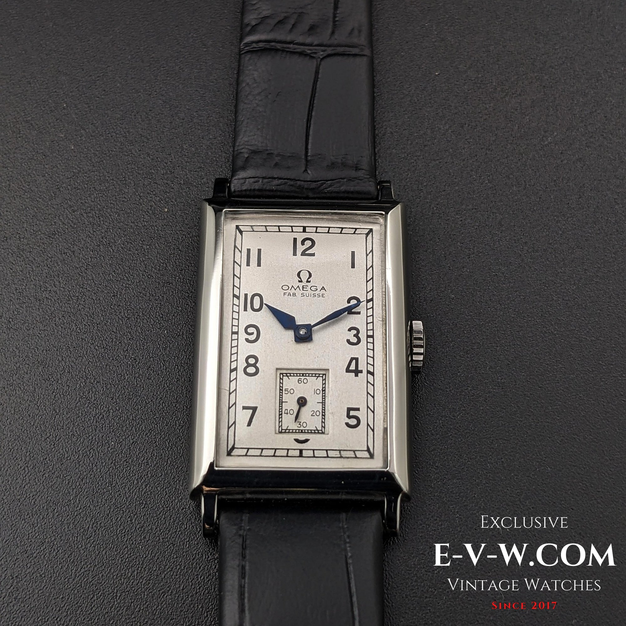 94 Years Old Antique Omega Tank / Art Deco / Cal. T17 Vintage 1930