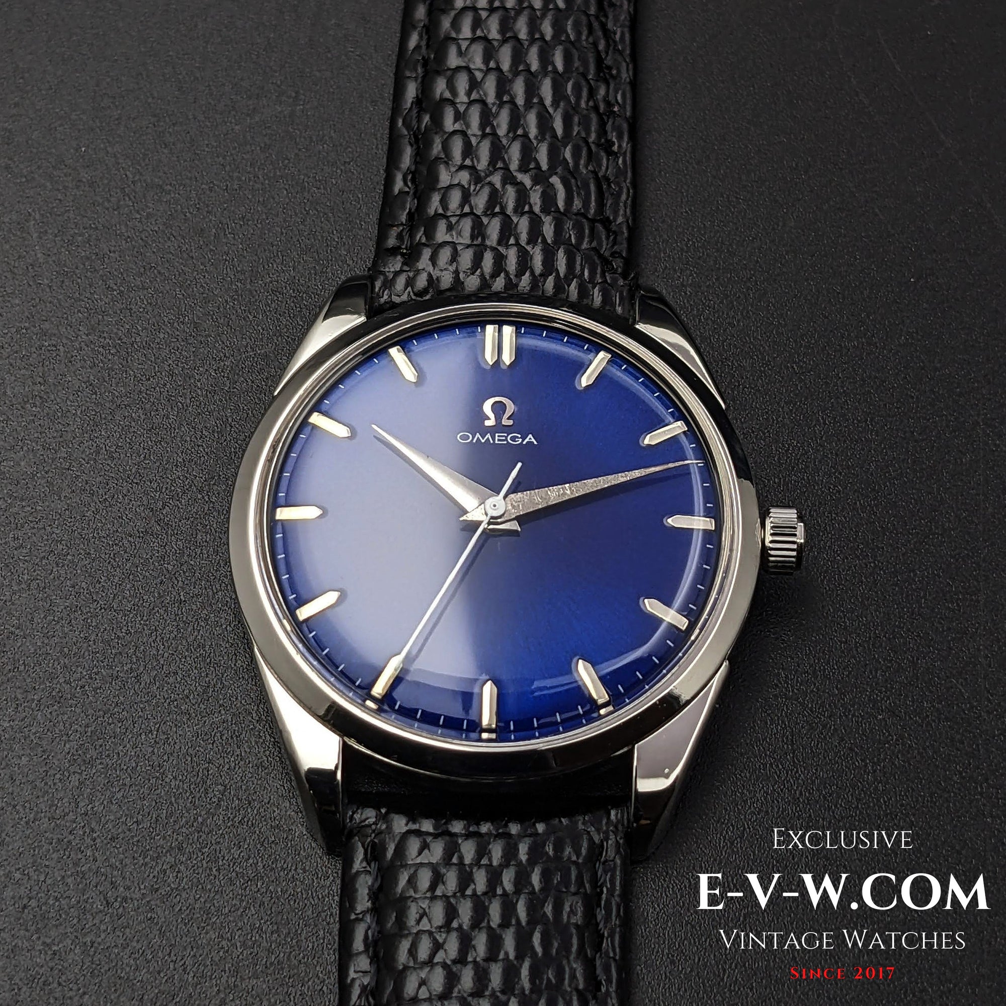 65 Years Old Vintage Omega Blue Ref. 2910-5 SC / Cal. 284 (30T2 family) / Vintage 1958