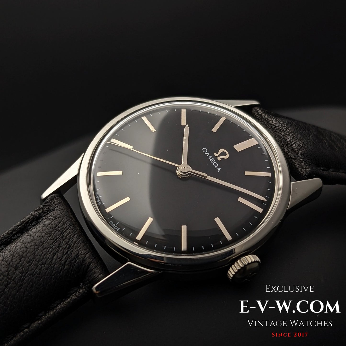 62 Years Old Vintage Omega Black / Ref 14392-61SC / Cal. 286 (30T2) / Vintage 1962