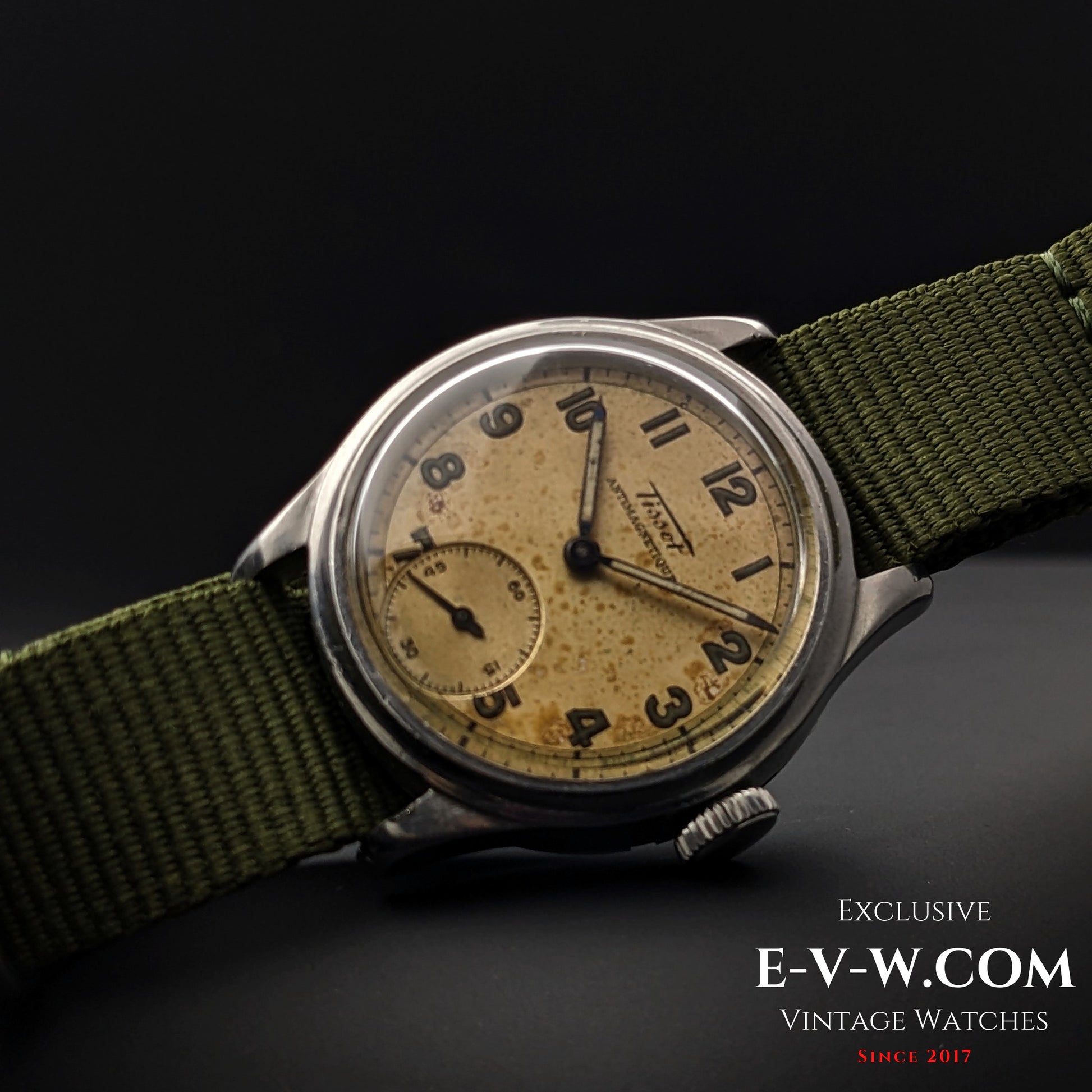 80 Years Old Vintage Tissot Military WWII / Cal. 27 / Vintage 1940's