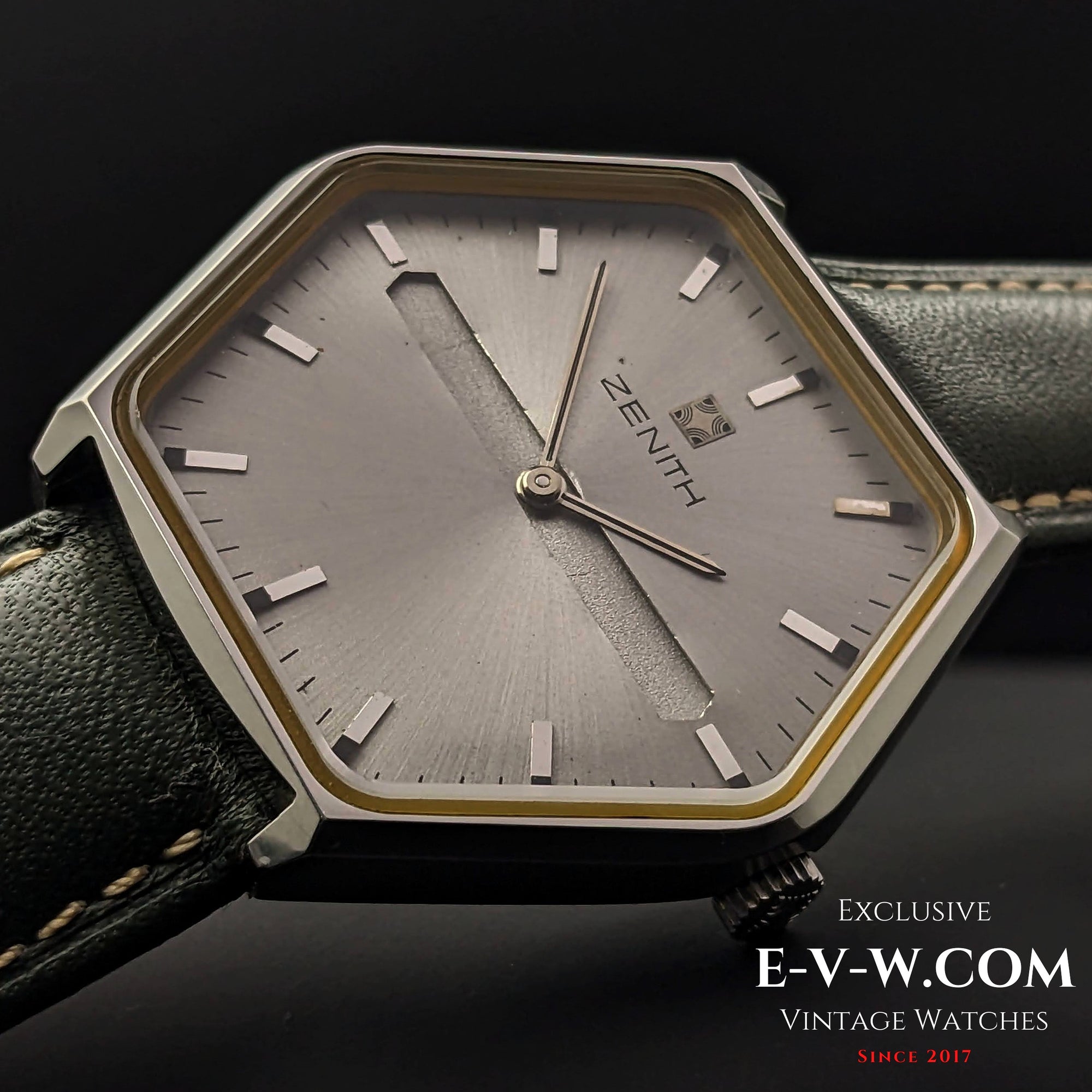 "54 Years Old Vintage Zenith Rare Hexagon Jumbo  Ref.  01-3530-172 / Cal. 2320 / Vintage  1970"
