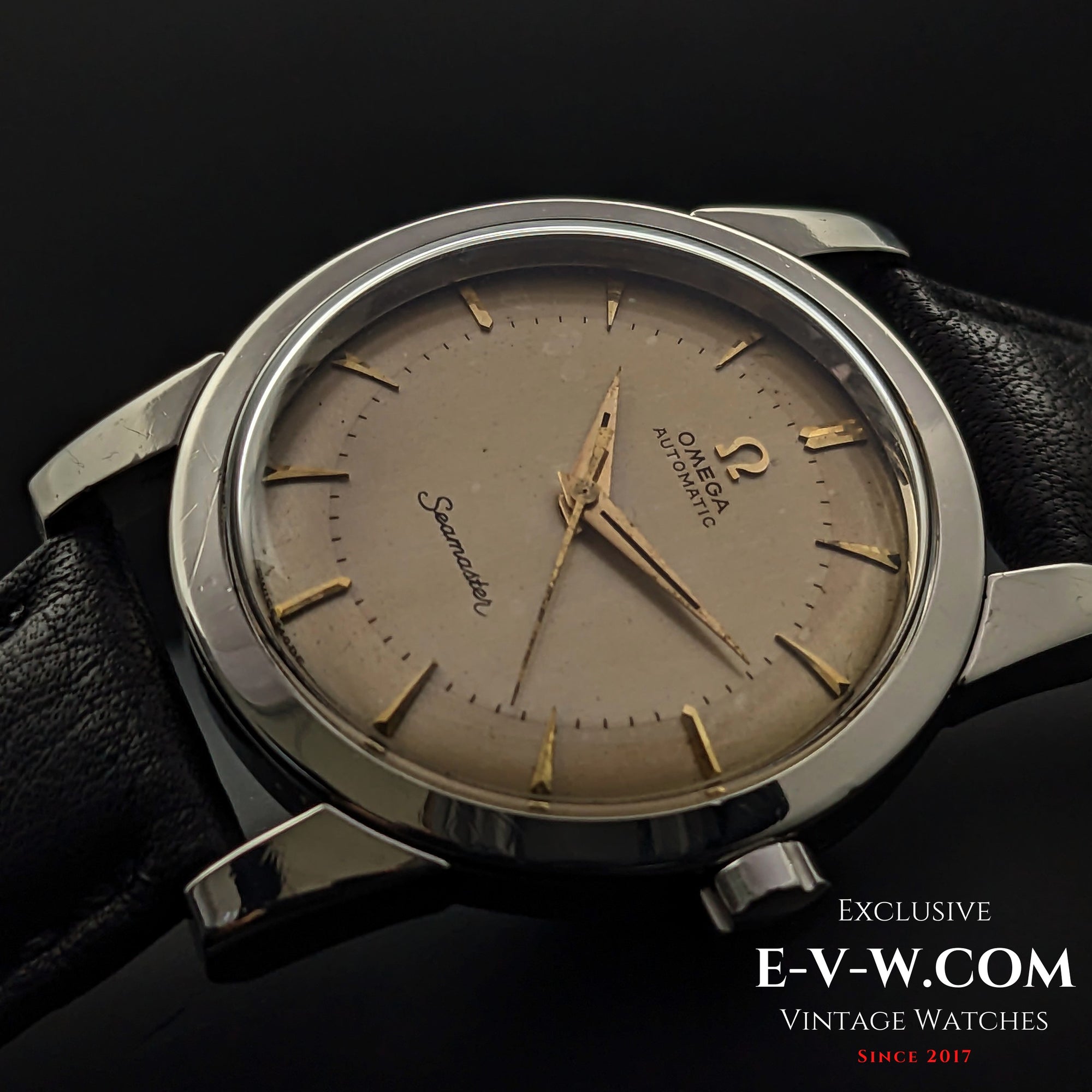 70 Jahre alte Vintage Omega Seamaster Bumper Automatic Ref. 2577 / Kal. 354, Baujahr 1954