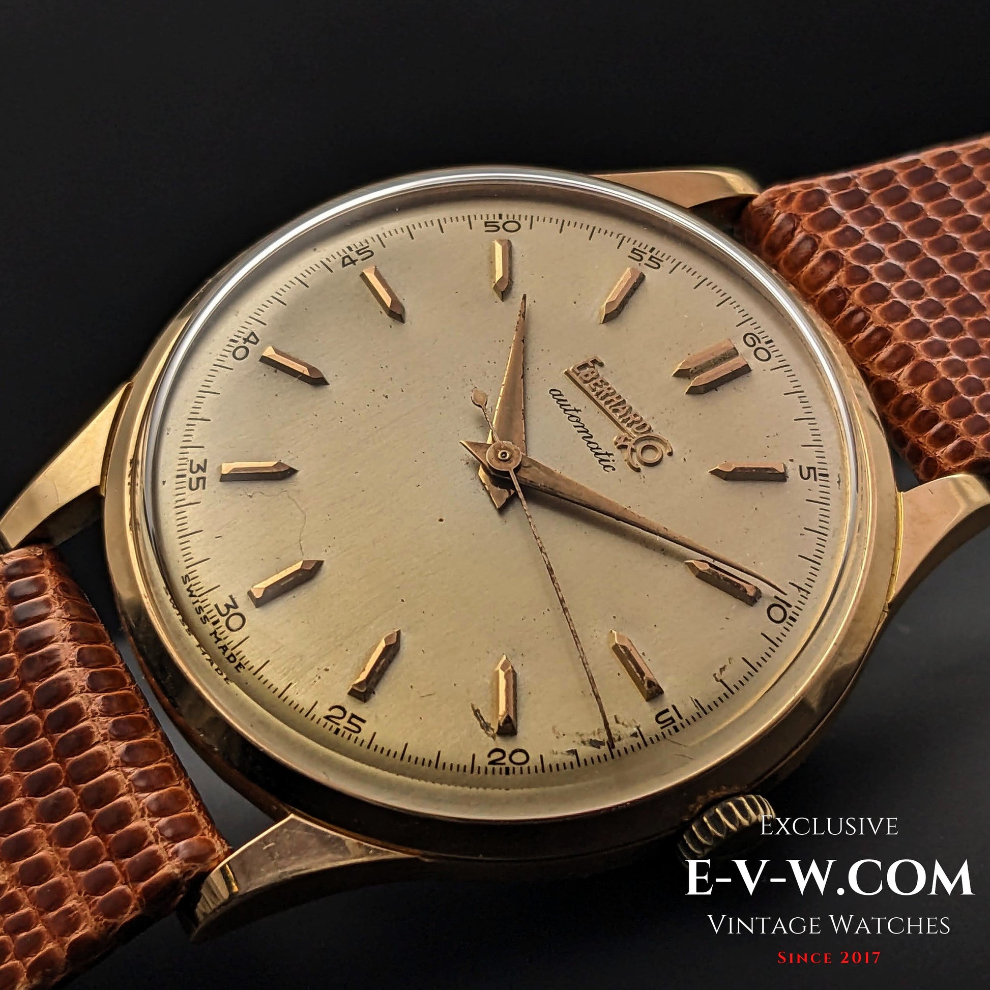 74 Years Old Vintage Eberhard & Co 18k Gold / Automatic Ref. 11601 / Cal. 11500 / Vintage 1950