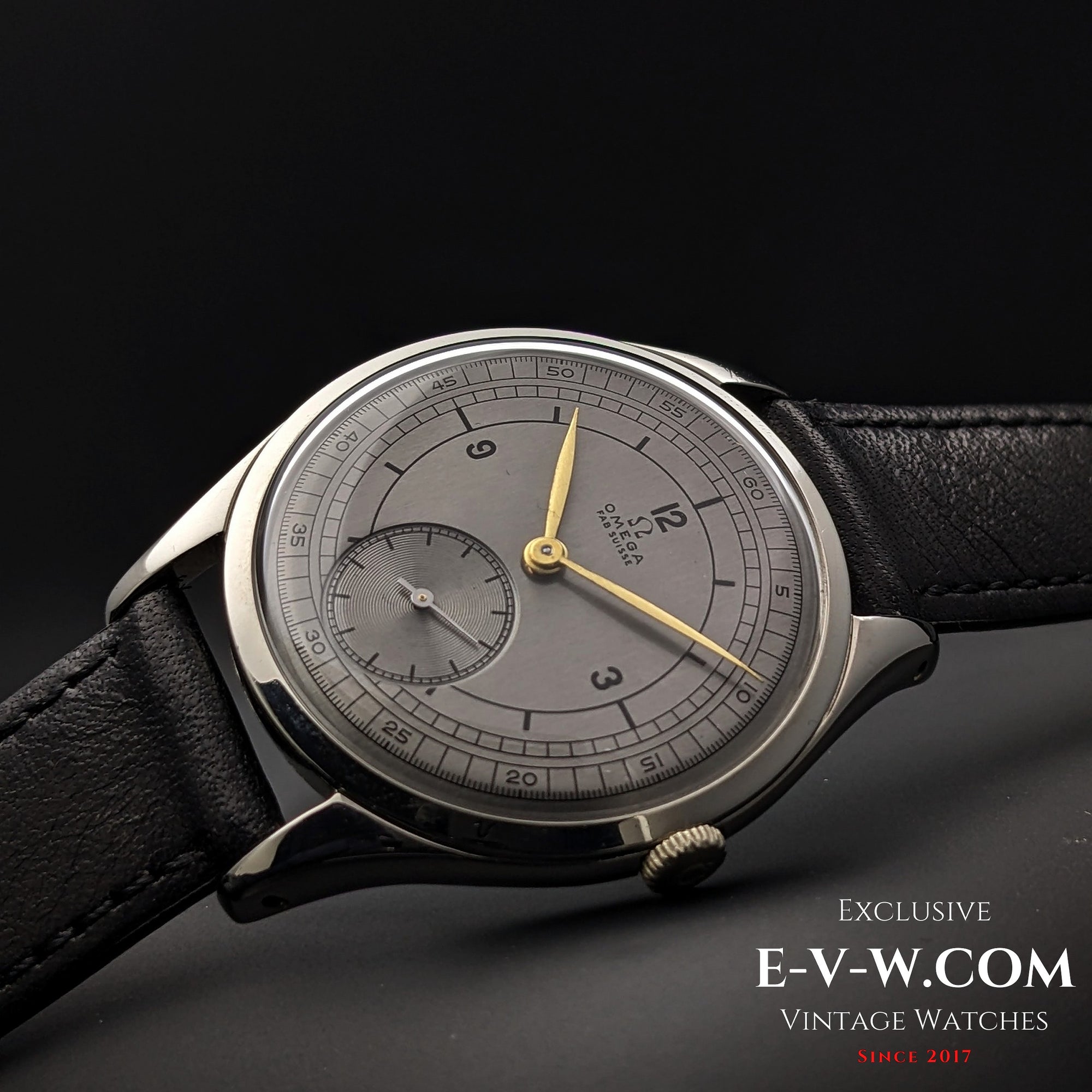 77 Years Old Vintage Omega Sector Dial / Oversize Jumbo 38mm / Ref. 2505 / Cal. 265 / Vintage 1947