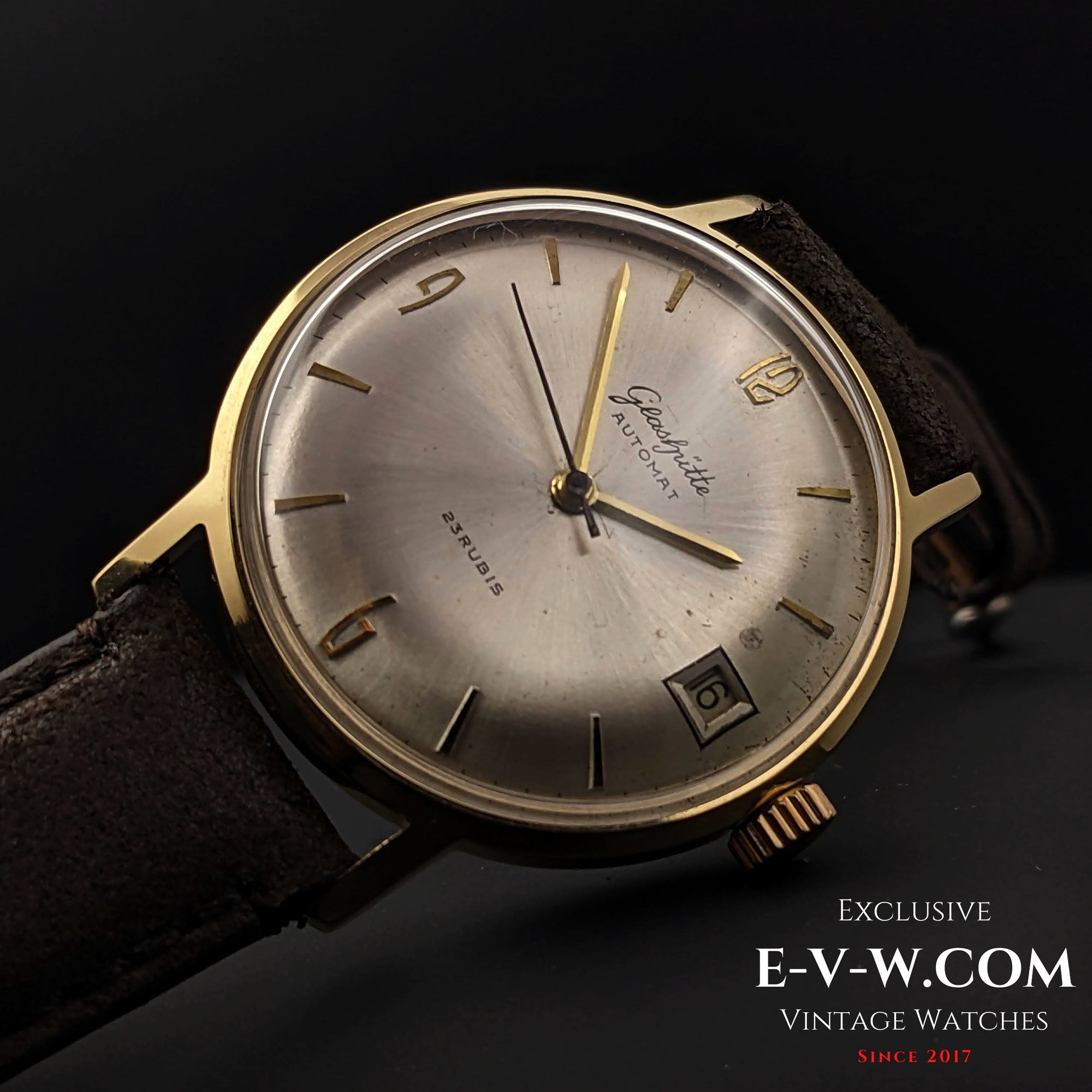 Orologio vintage GUB Glashutte AUTOMAT di 50 anni / Cal. 67.1 / Vintage anni '70