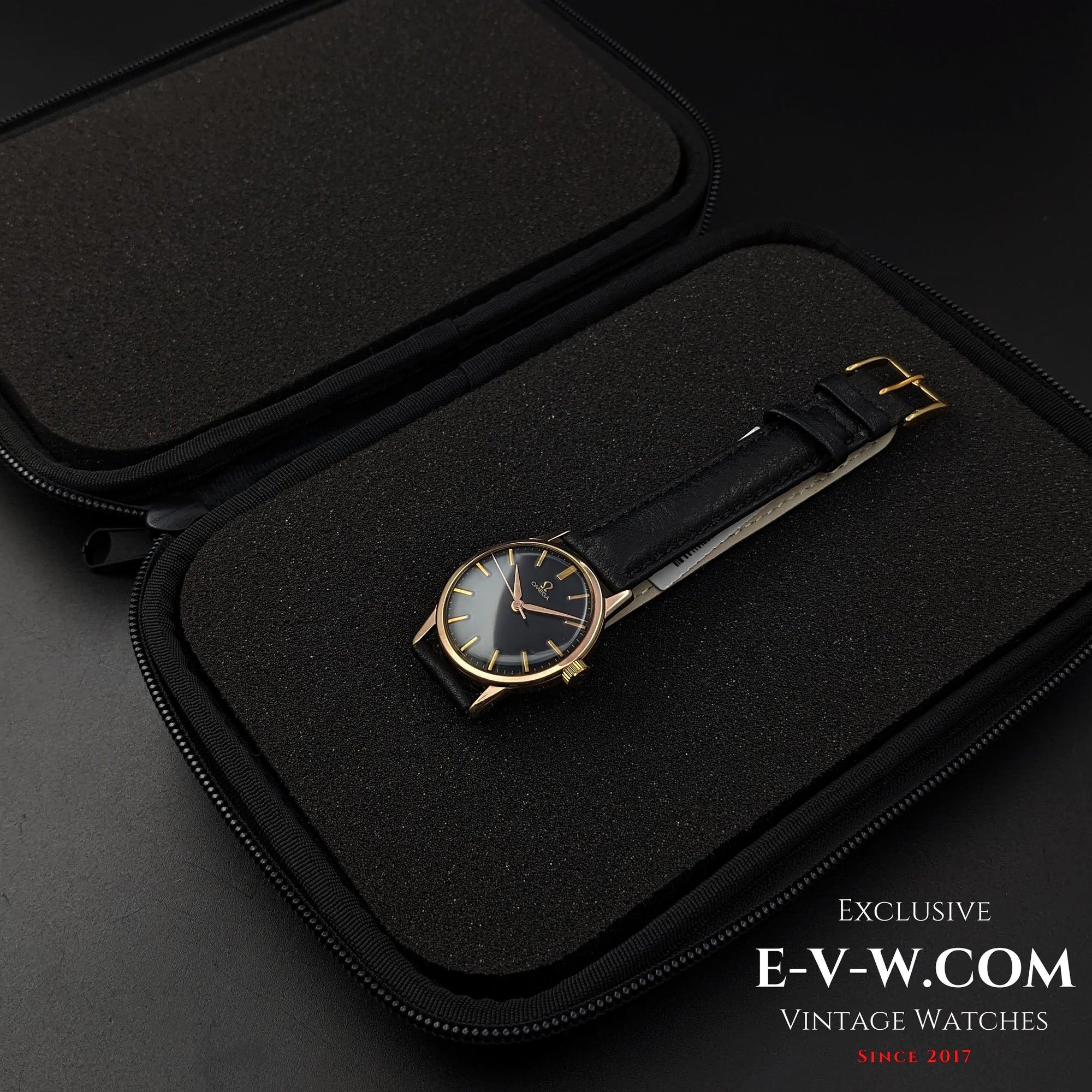 62 Years Old Vintage Omega Black dial Ref. 14714-61SC / Cal. 285 / Vintage 1961