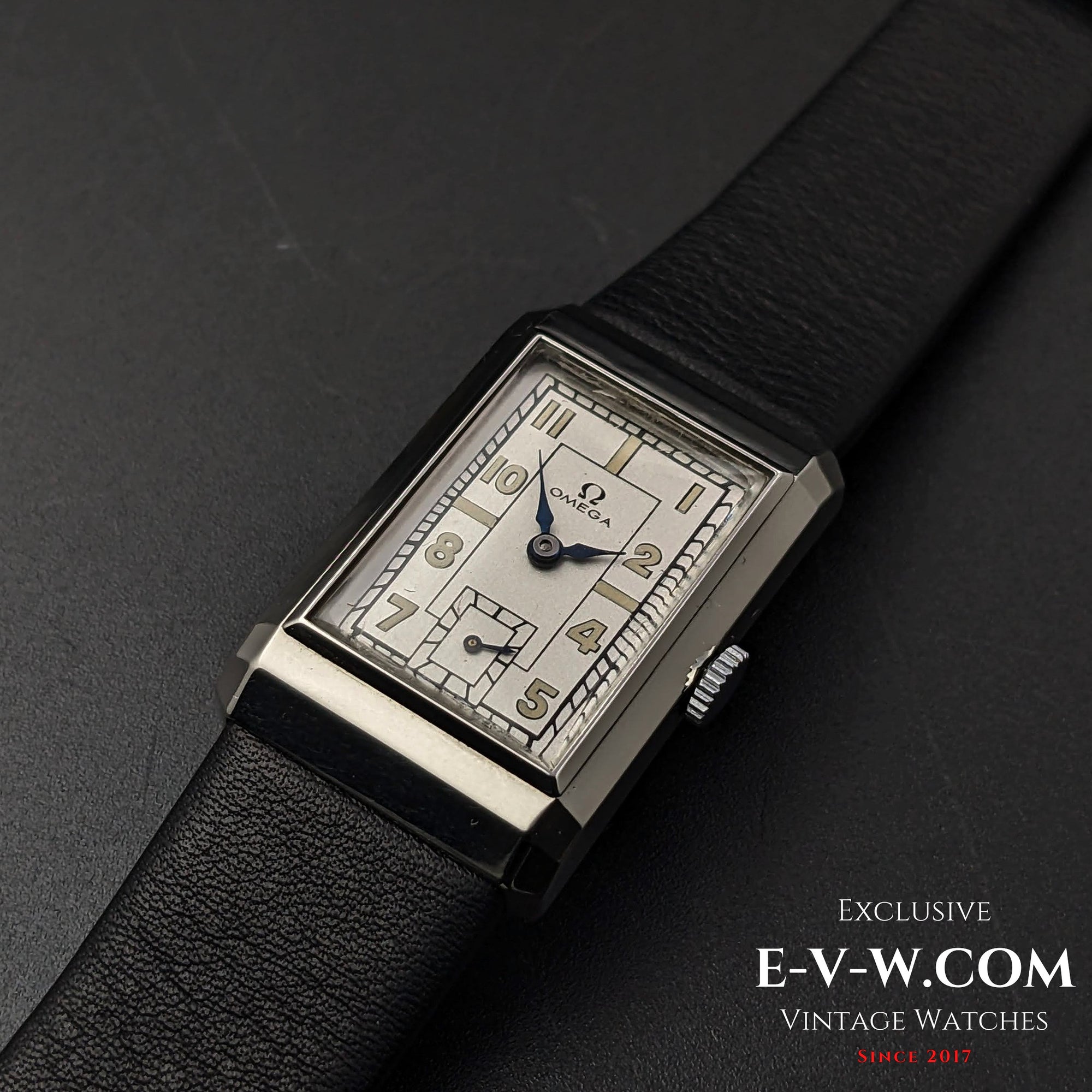 84 Years Old Vintage Omega Art Deco Tank / Cal. T17 / Vintage 1939