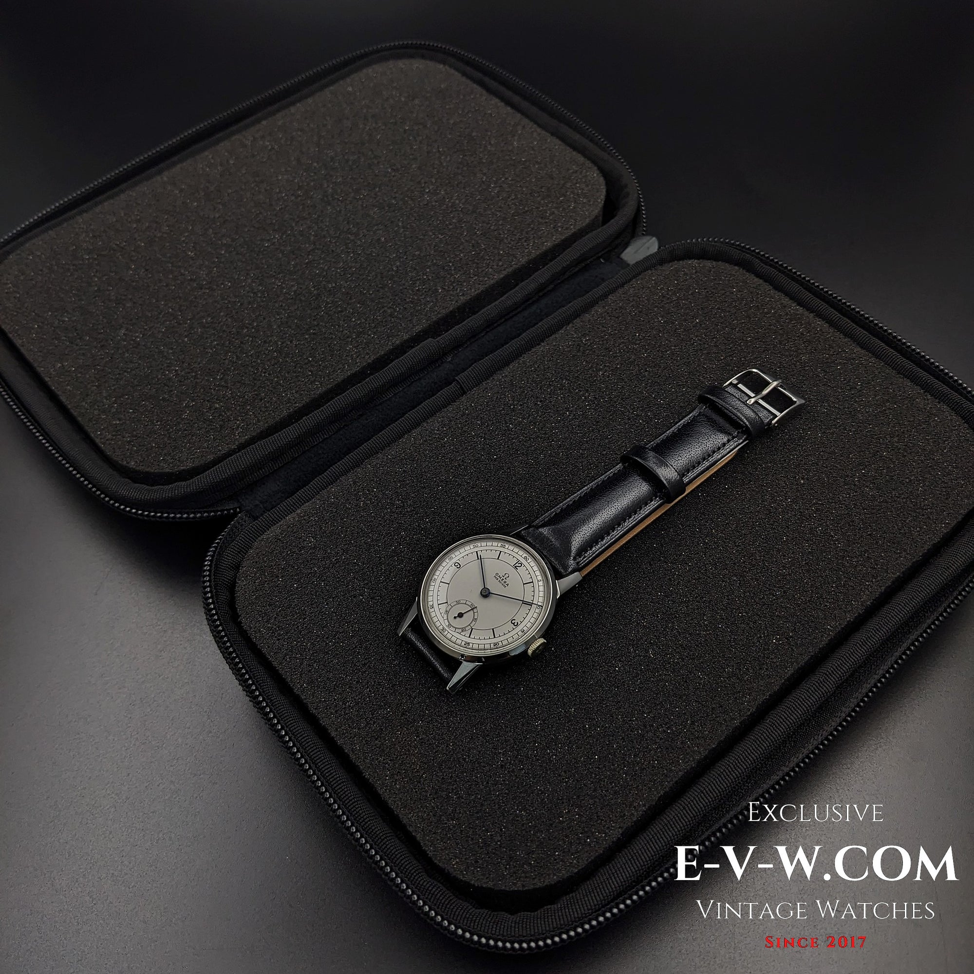 85 Jahre alte Vintage Omega Sector / Zweiter Weltkrieg / Ref. 249517 / Sehr seltenes Kal. 30T1 / Baujahr 1939