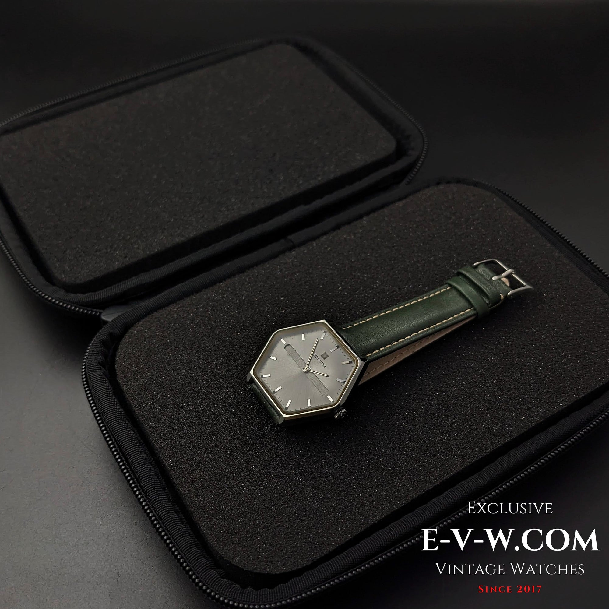 "54 Years Old Vintage Zenith Rare Hexagon Jumbo  Ref.  01-3530-172 / Cal. 2320 / Vintage  1970"